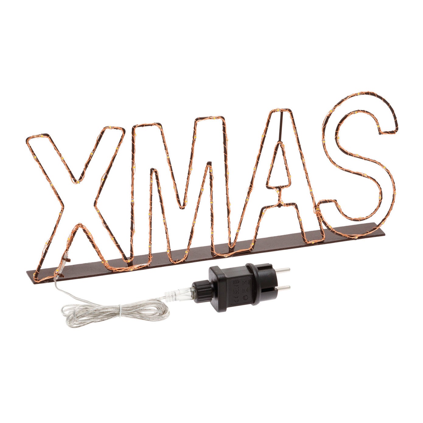 Scritta luminosa XMAS led bianco caldo L 1.6 m x H 15 cm - 5