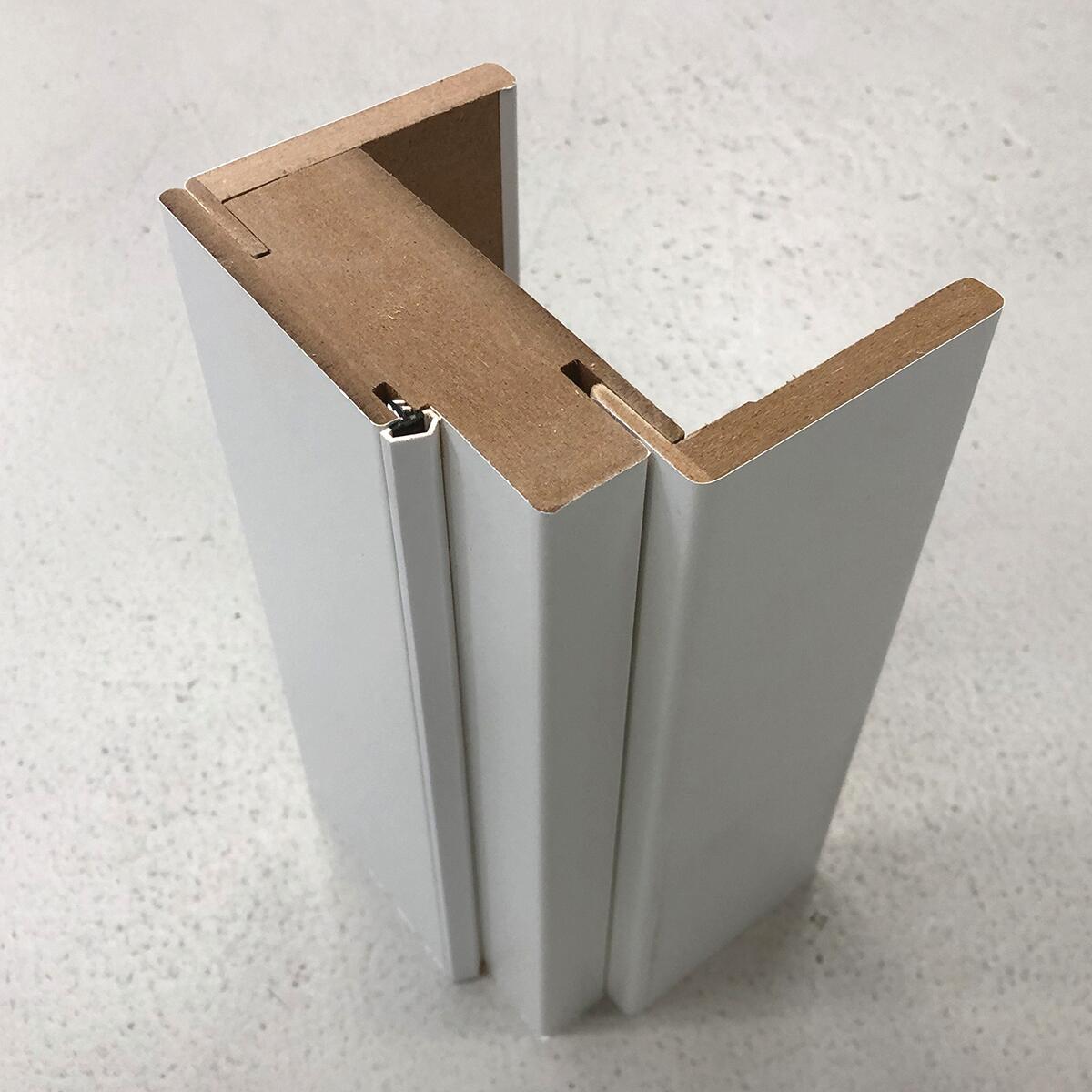 Porta interna a battente in MDF L 60 x H 210 cm, bianca, apertura reversibile FOURLINES - 3