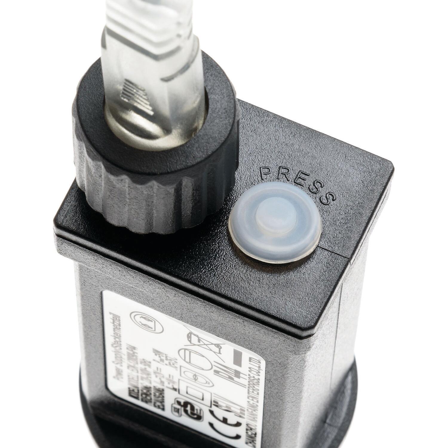 Filo di luci di natale 300 luci LED bianche calde programmabile - 6