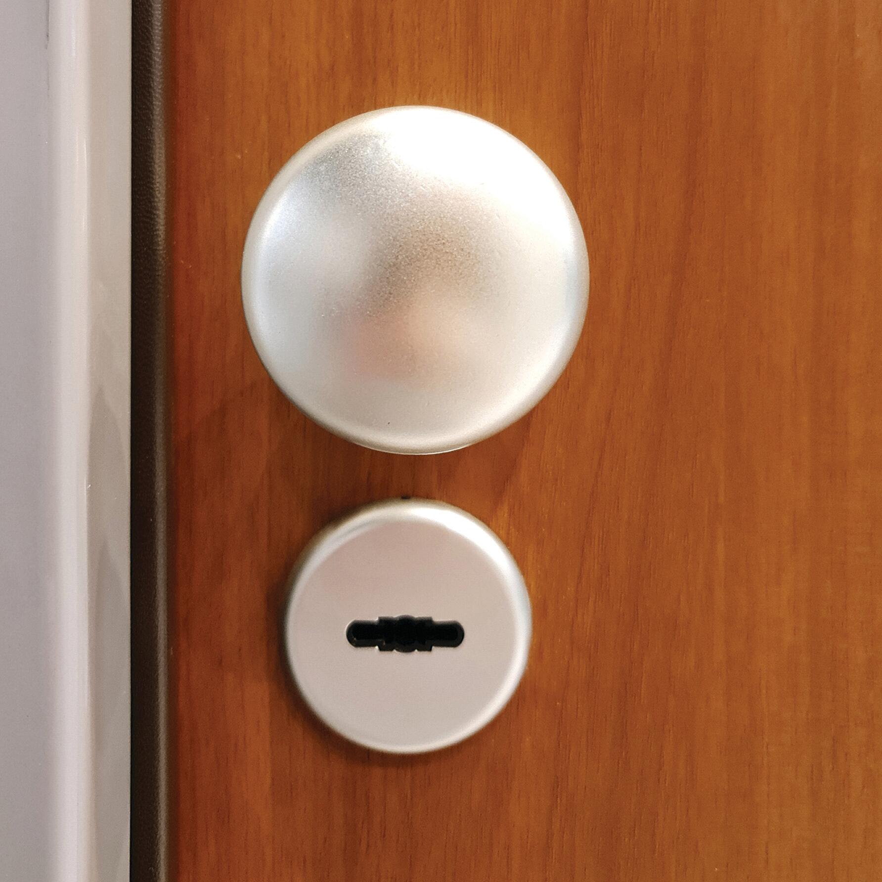 Porta blindata MASTER First L 90 x H 210 cm noce apertura sinistra - 6