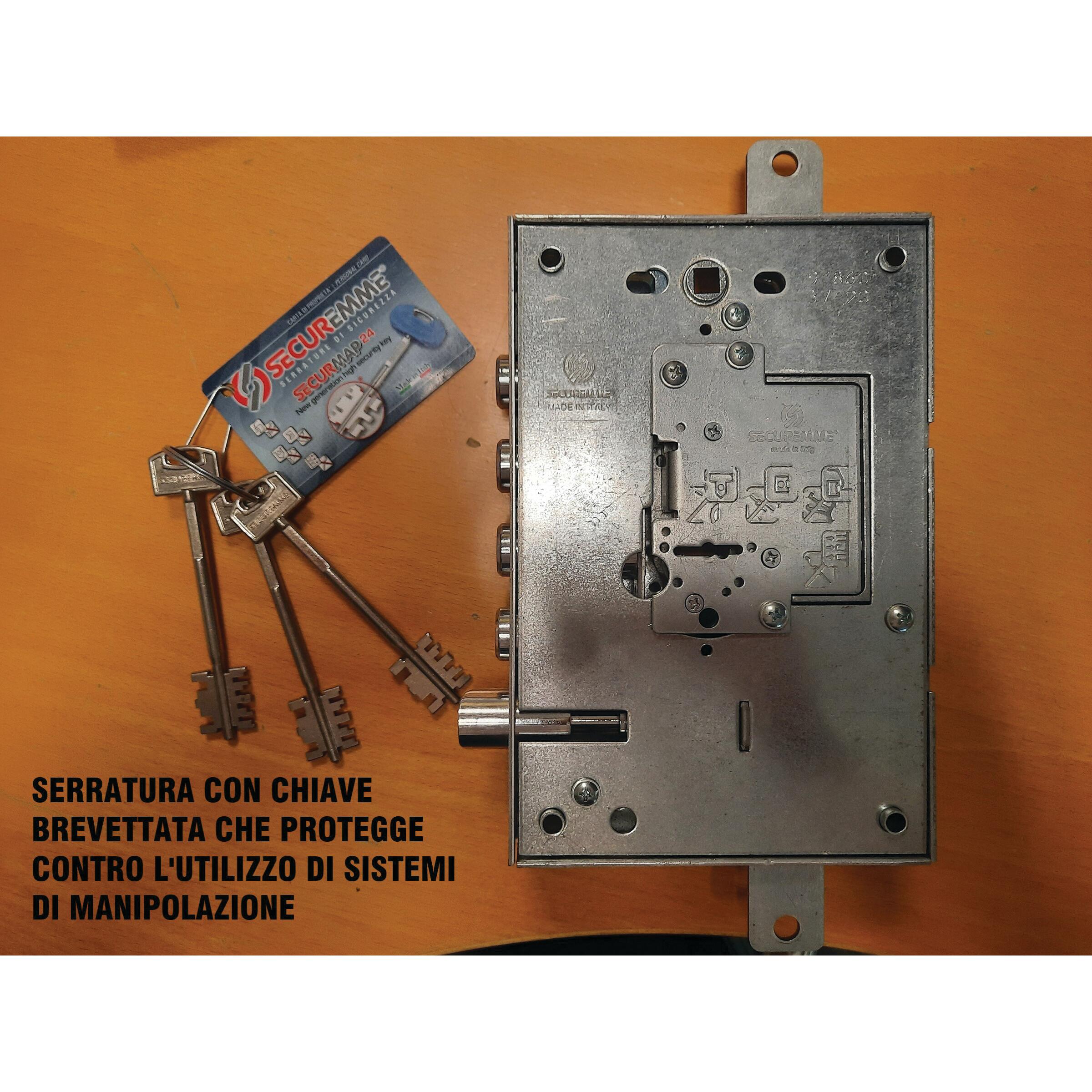 Porta blindata MASTER First L 90 x H 210 cm noce apertura sinistra - 5