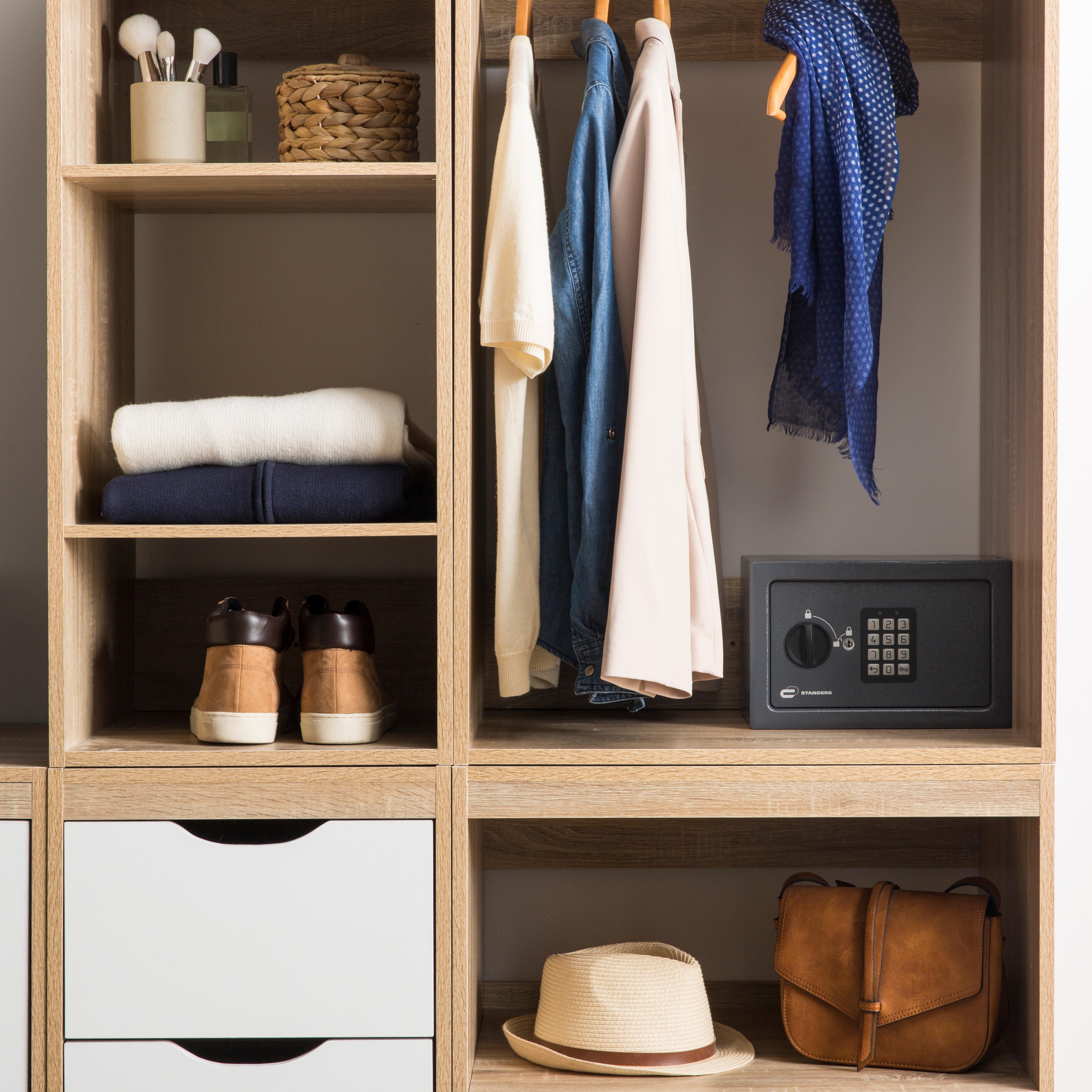 Coffre-fort à code STANDERS Sft-20enl2 H.20 x l.31 x P.20 cm, 9L - 5