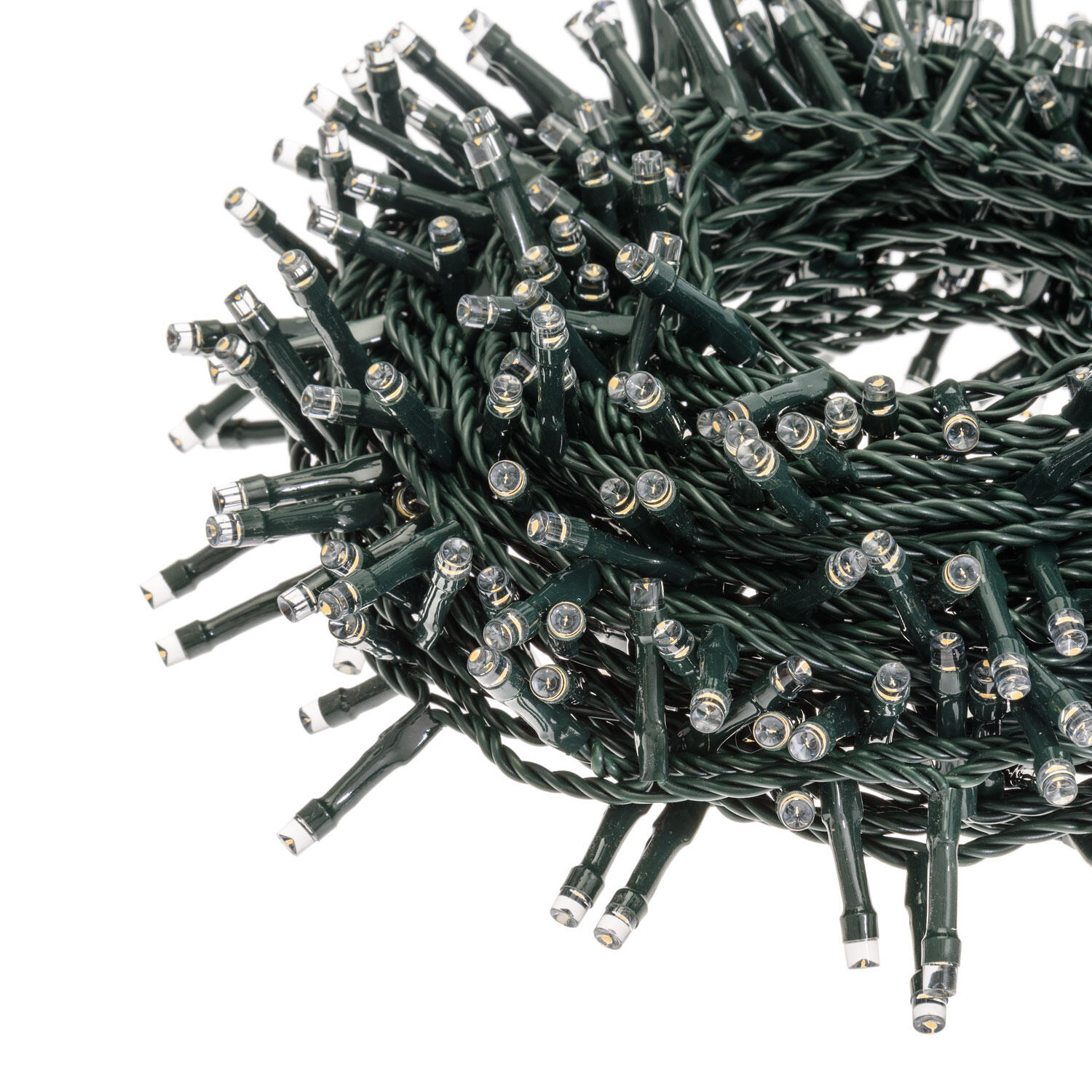 Filo di luci di natale 450 lampadine LED bianco caldo 18.5 m programmabile - 4