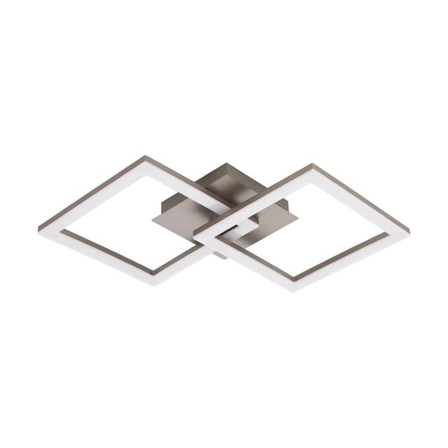 Plafoniera LED Huerta argento IP20 bianco naturale EGLO