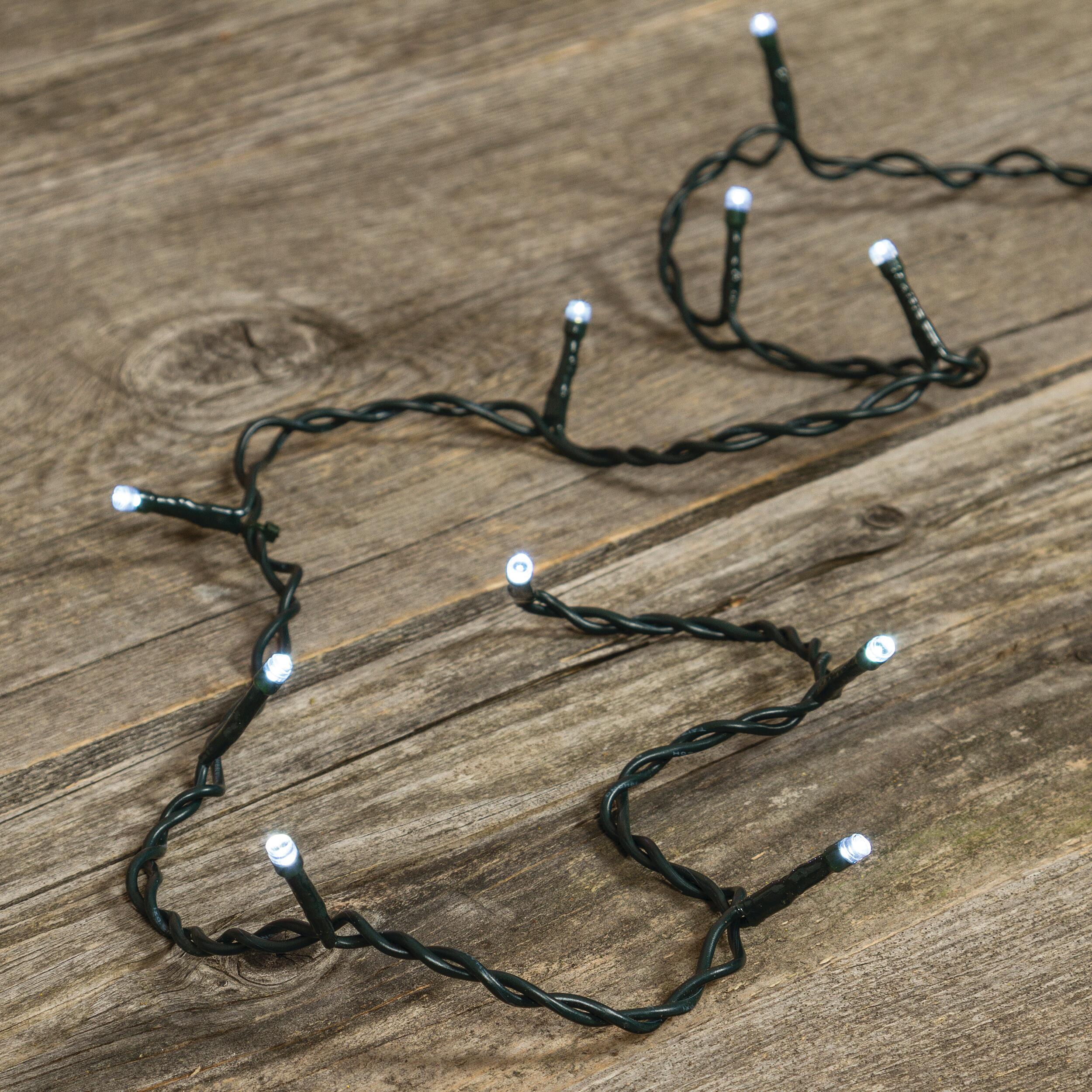 Filo di luci di natale 600 lampadine LED bianco freddo 24.5 m programmabile - 5