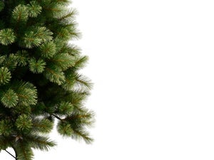 Albero di Natale artificiale innevato da 210 cm con 1791 Rami SANTA CLAUS