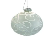 Set 6 Palline Di Natale XXL In Plastica 8 Cm FlyHIGH | Bianco Lucido Opaco Decorazioni Albero Infrangibili