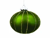 Palline di Natale in Vetro, 6 cm x 20 Pezzi, Opache e Lucide, per Albero di Natale, Decorazioni Natalizie, Tè Verde