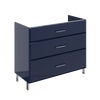 Meuble sous-vasque 3t l.100 x H.84 x P.45.2 cm bleu navy Opale