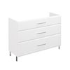 Meuble sous-vasque 3t l.120 x H.84 x P.45.2 cm blanc Opale