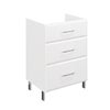 Meuble sous-vasque 3t l.60 x H.84 x P.45.2 cm blanc Opale