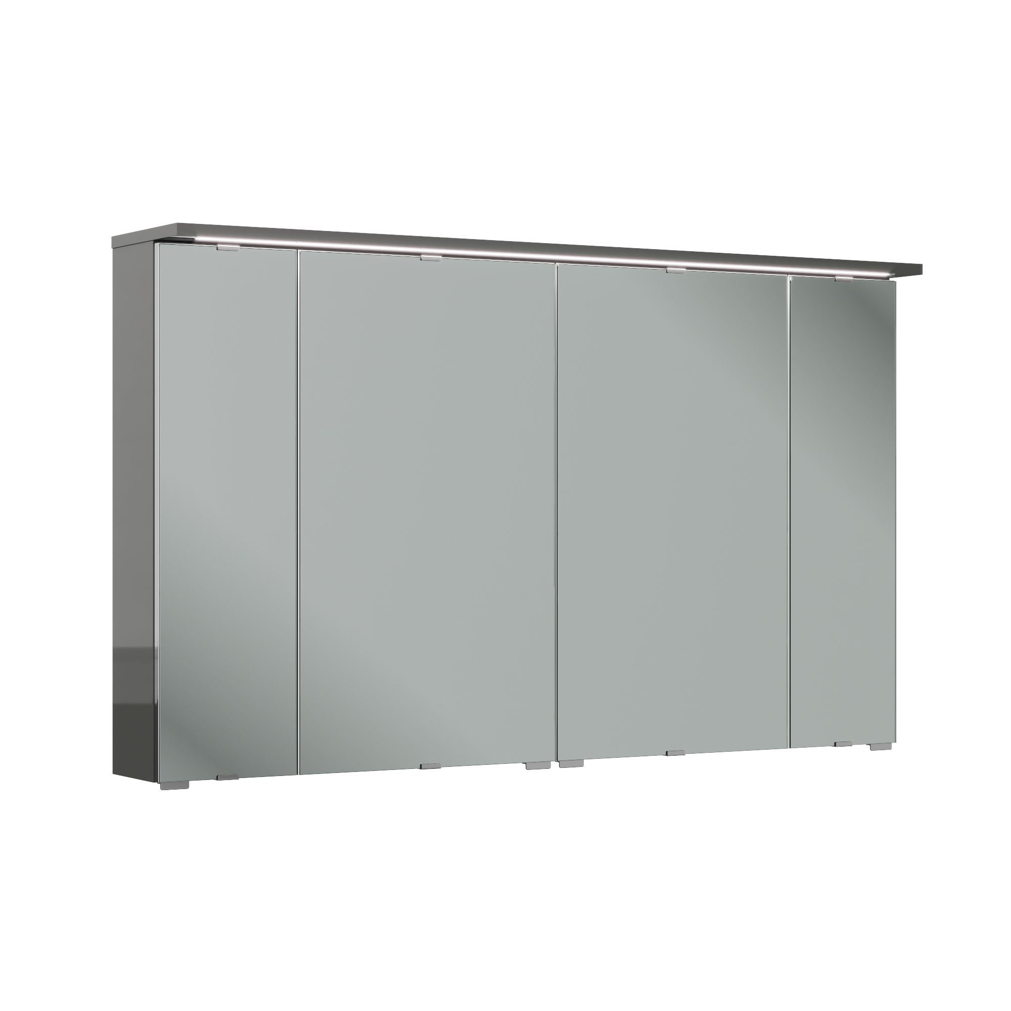 Armario de baño con luz opale2 gris 120x71.6x21 cm