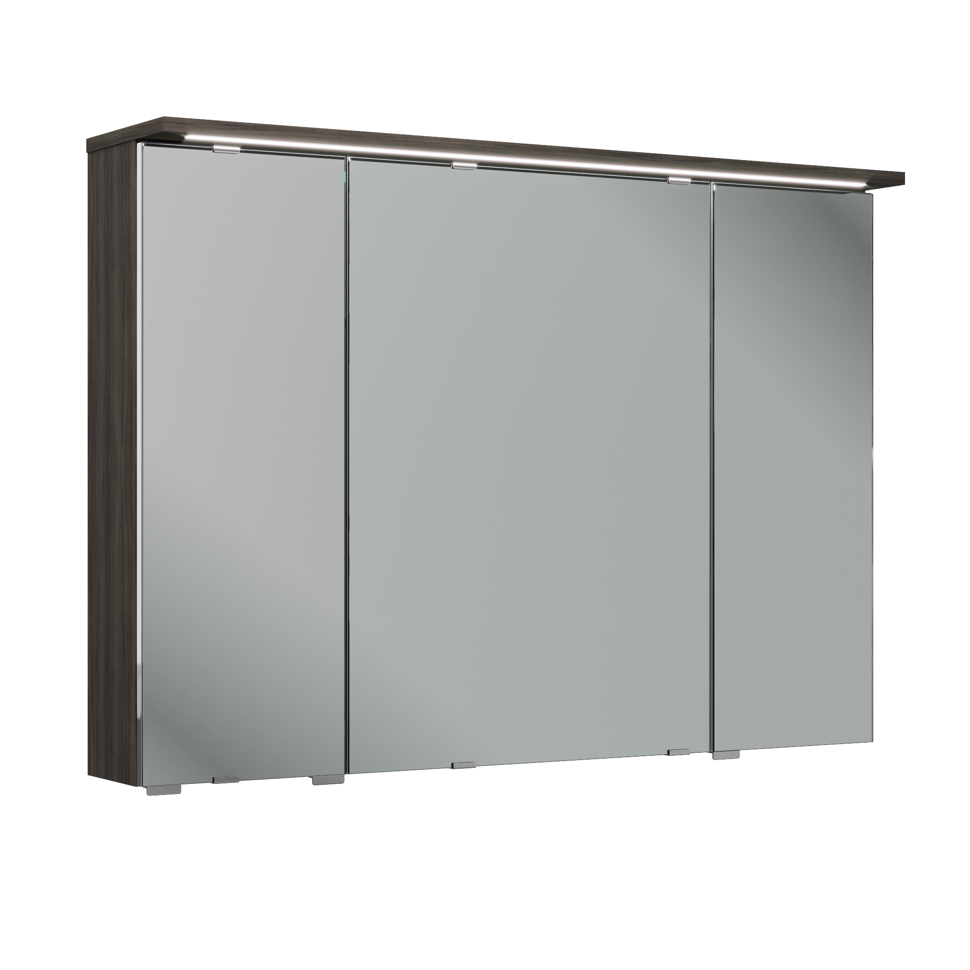 Armoire led 3p de toilette lumineuse l. 100 cm H. 70 cm P. 15 cm, effet ...