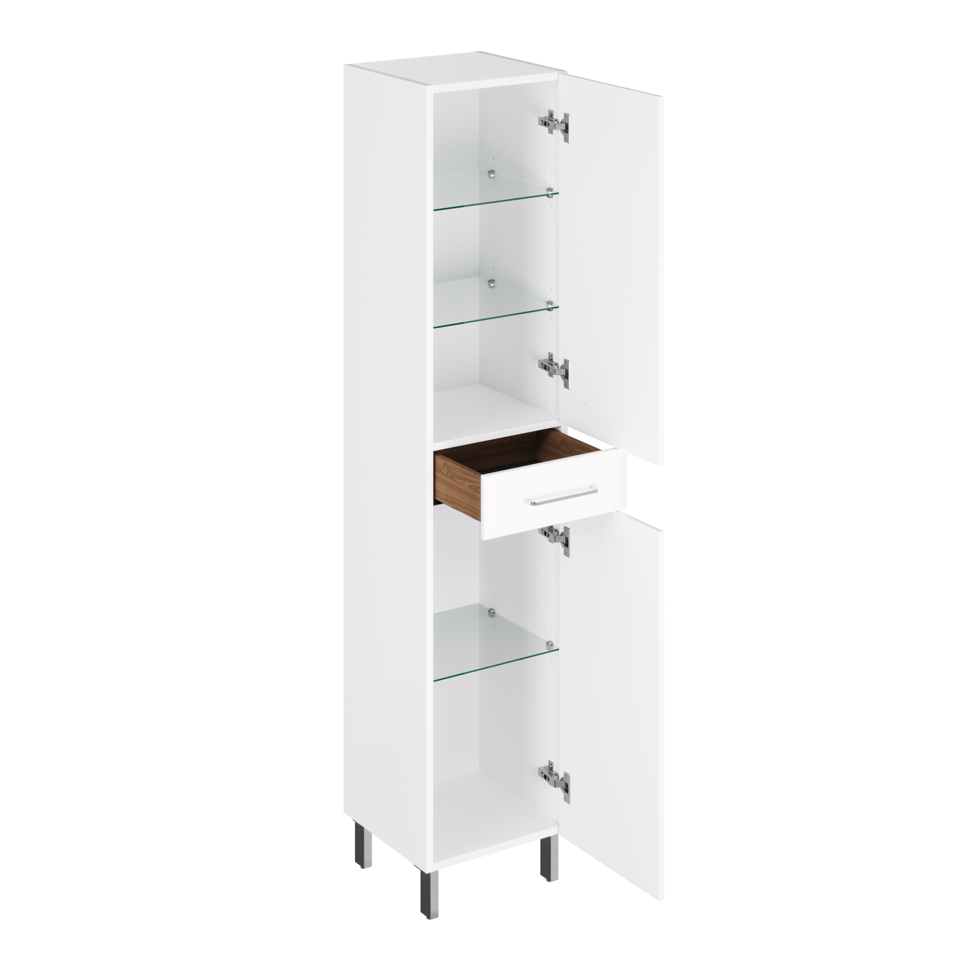 Colonne 2p/1t l.35 x H.170 x P.35.5 cm blanc Opale - 3