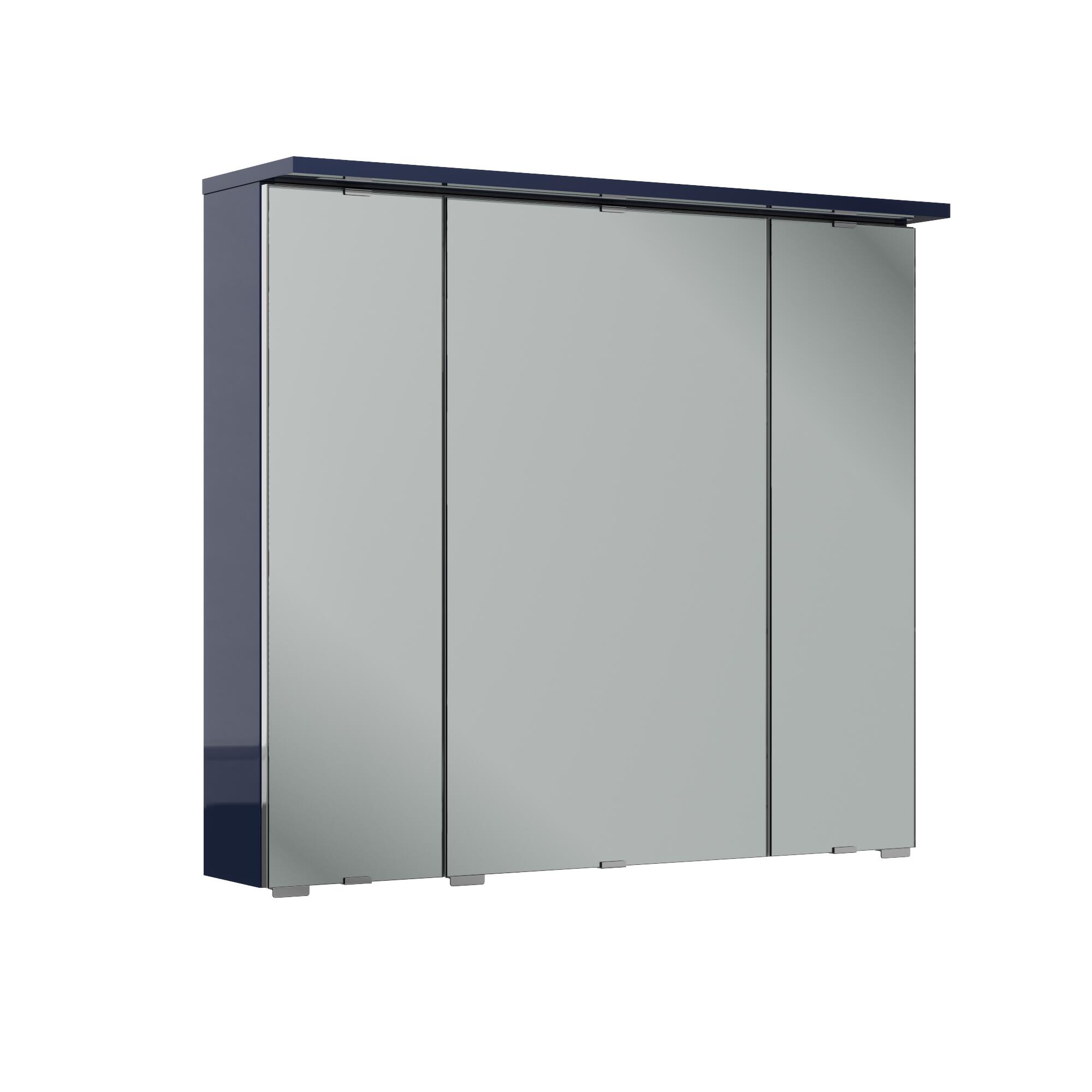 Armario de baño con luz opale2 azul 80x71.6x21 cm