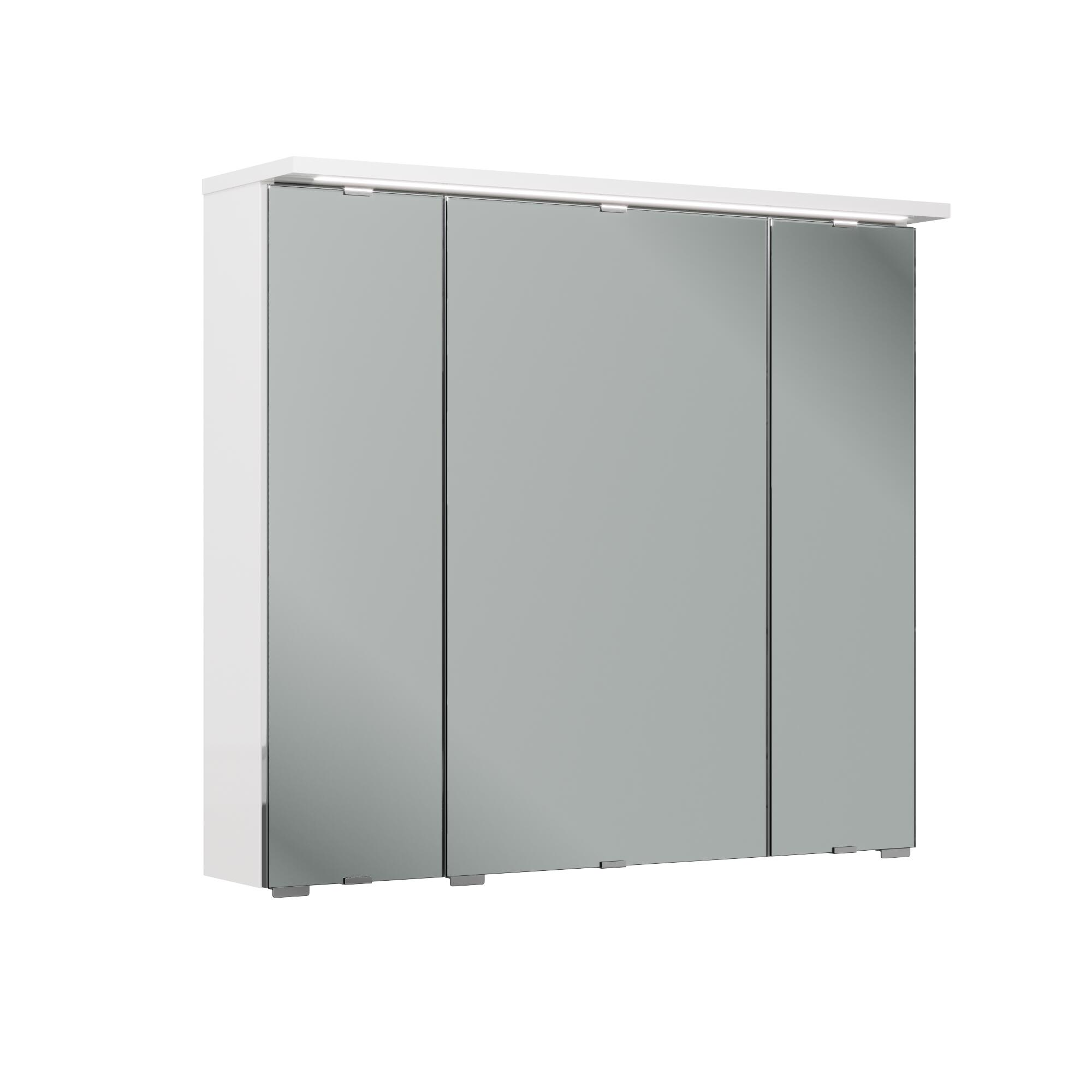 Armario de baño con luz opale2 blanco 80x71.6x21 cm