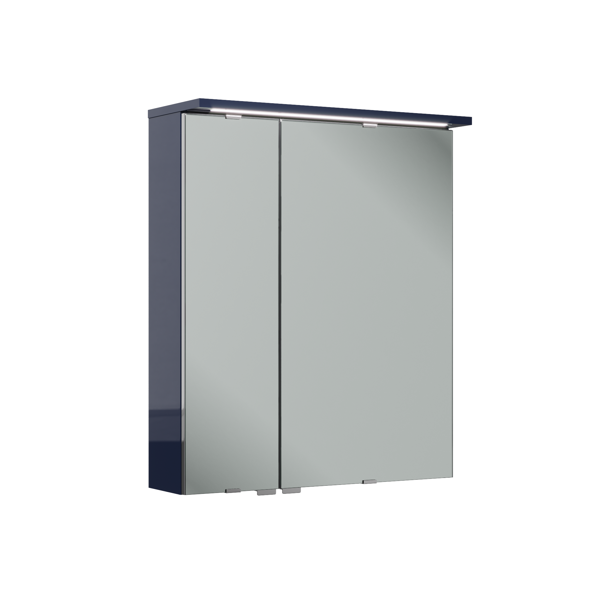 Armario de baño con luz opale2 azul 60x71.6x21 cm