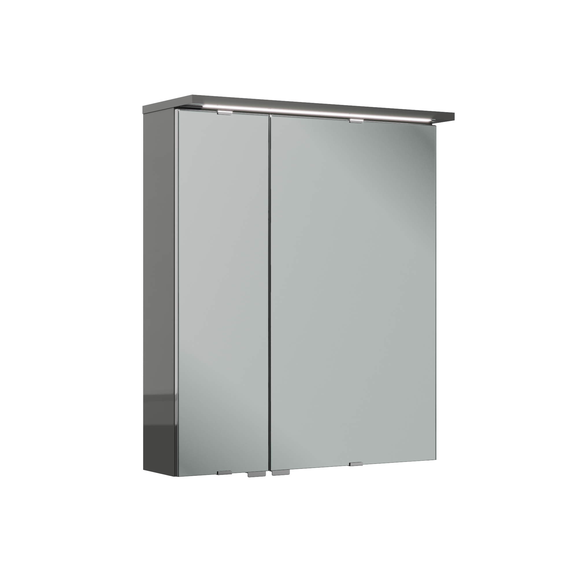 Armario de baño con luz opale2 gris 60x71.6x21 cm