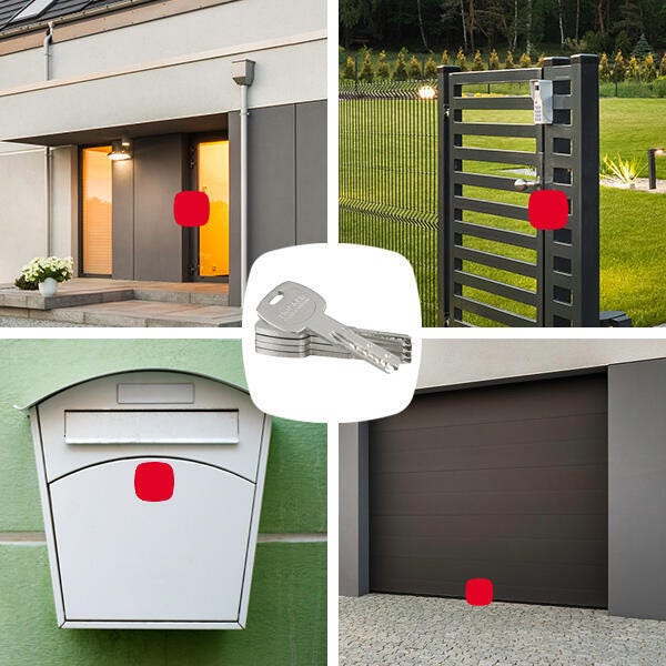 Cylindre transit à clé unique