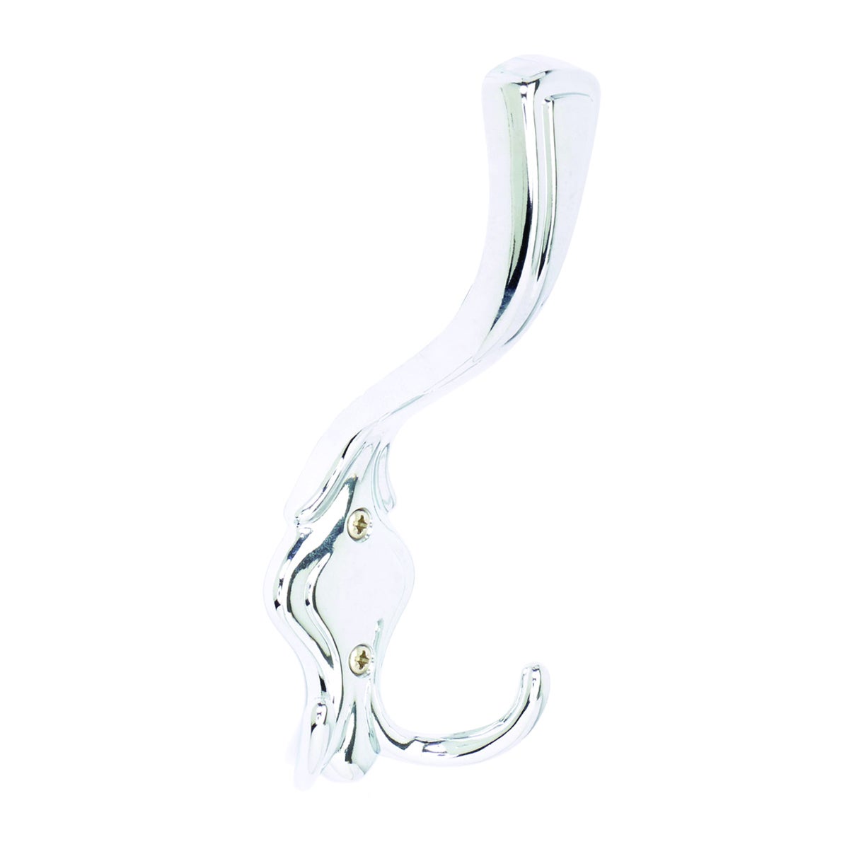 Gancio Appendiabiti Da Avvitare Triplo In Metallo Cromo Lucido 3 Ganci L 17 X H 7.5 Cm | Leroy - Foto 3