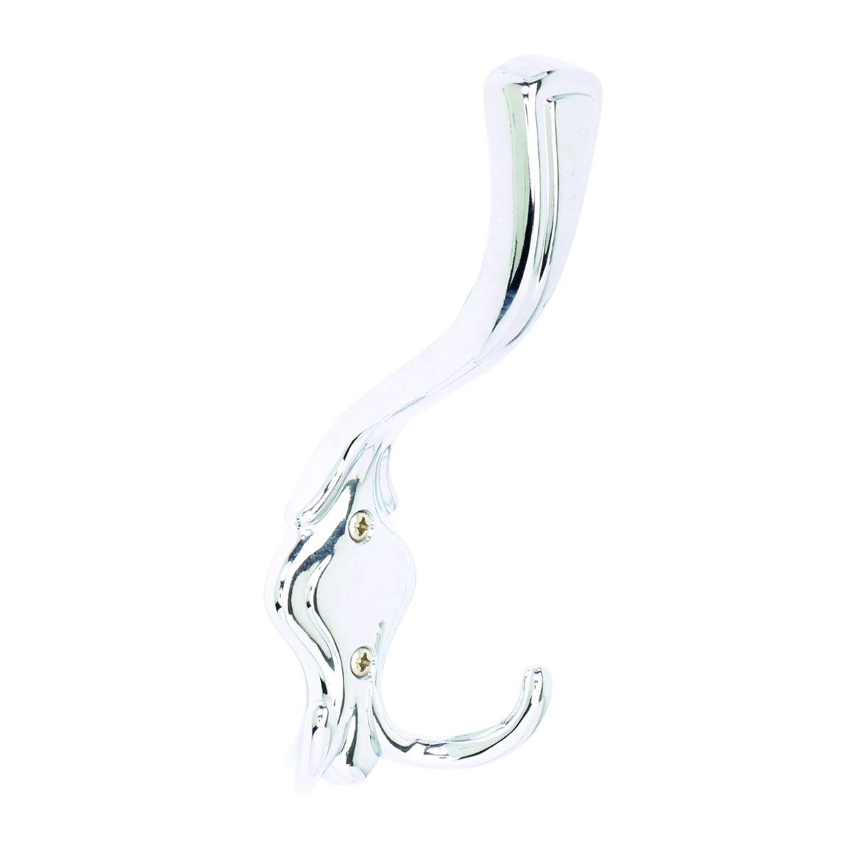 Gancio Appendiabiti Da Avvitare Triplo In Metallo Cromo Lucido 3 Ganci L 17 X H 7.5 Cm | Leroy - Foto 3