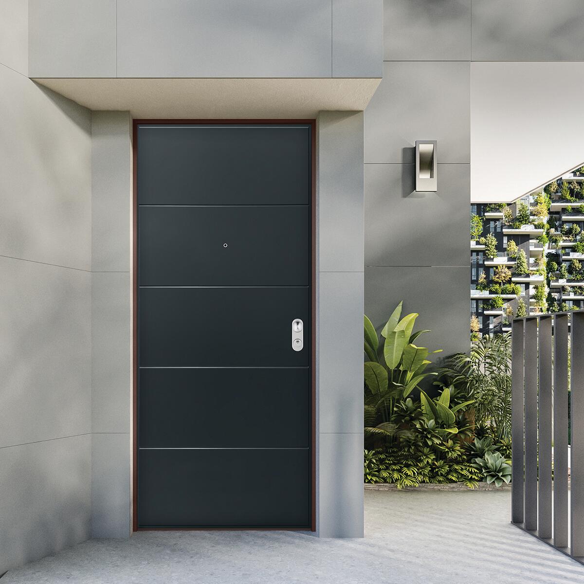 Ombrellone A Sbalzo Beliani 250x250 Cm - Antracite/Bianco, Rotazione 360°, Apertura A Manovella, Base A Croce Inclusa, Per Giardino E Terrazzo