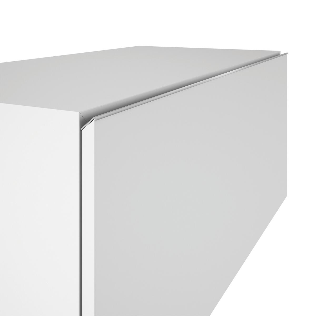 Mobile da bagno sospeso sotto lavabo L 60 x H 35 x P 45 cm bianco laccato opaco, 1 cassetto VISOBATH element - 4