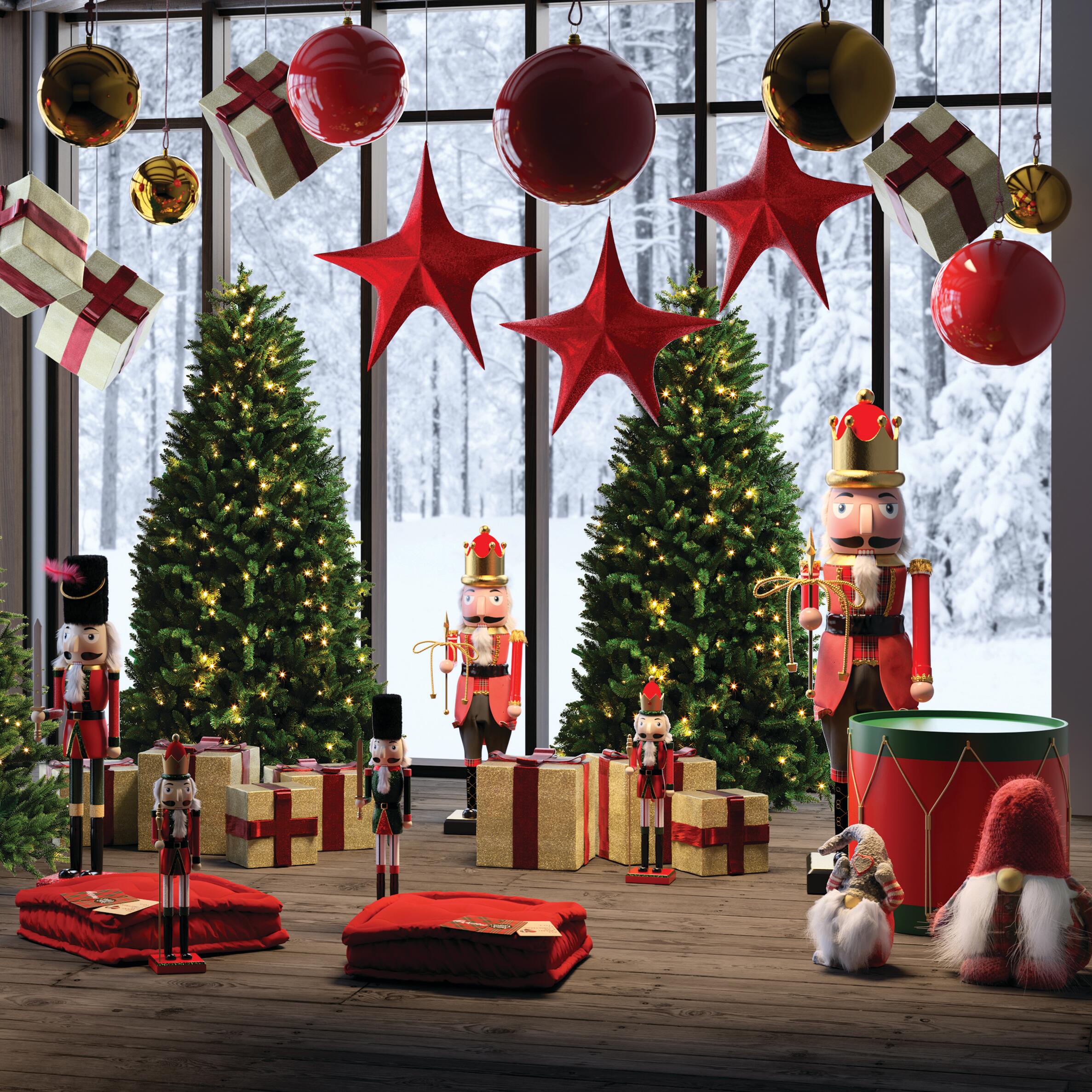 Estrela de natal 135 cm vermelho - 2