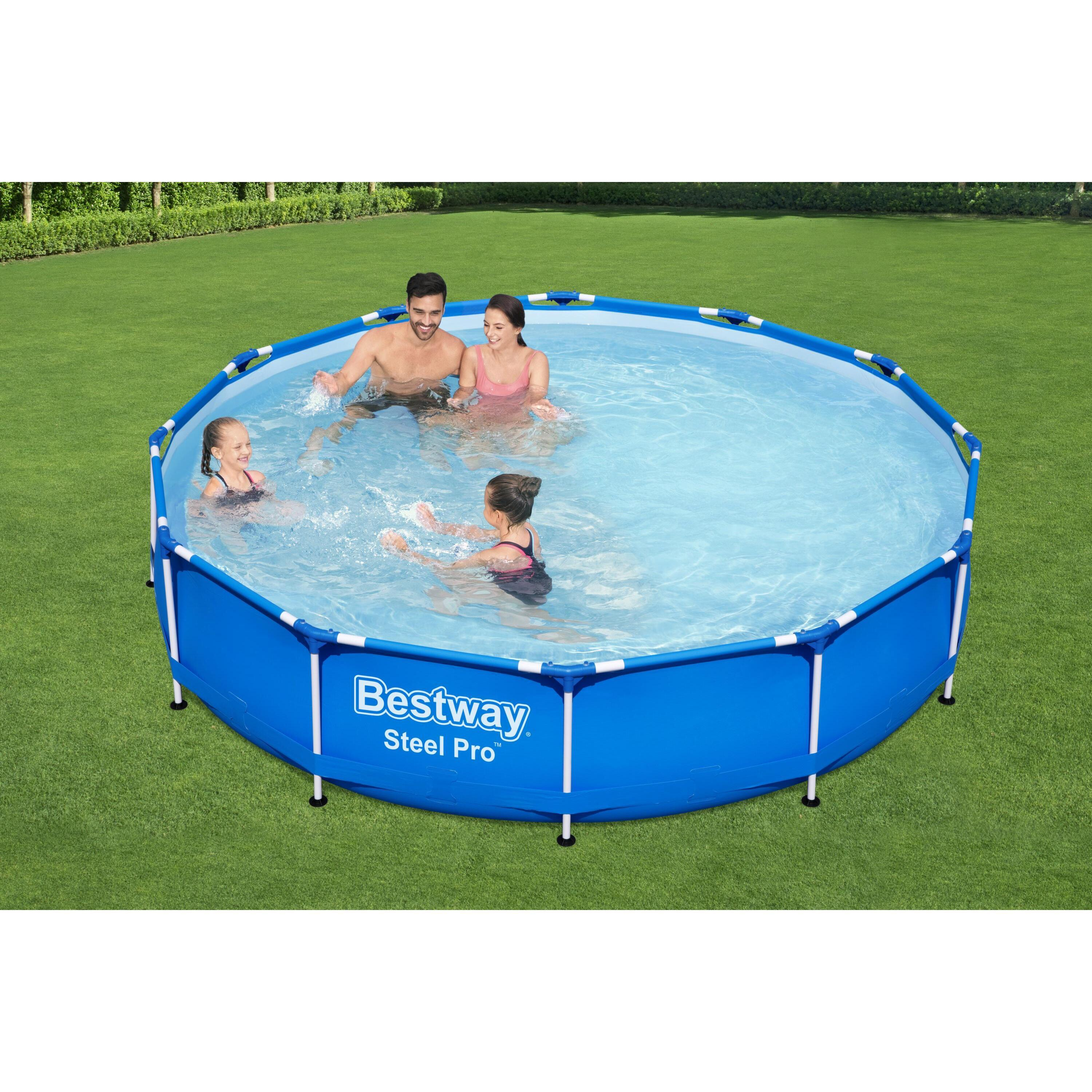 Piscina fuori terra tubolare BESTWAY Steel Frame Pro azzurro H 0.76 x ⌀ 3.66 m