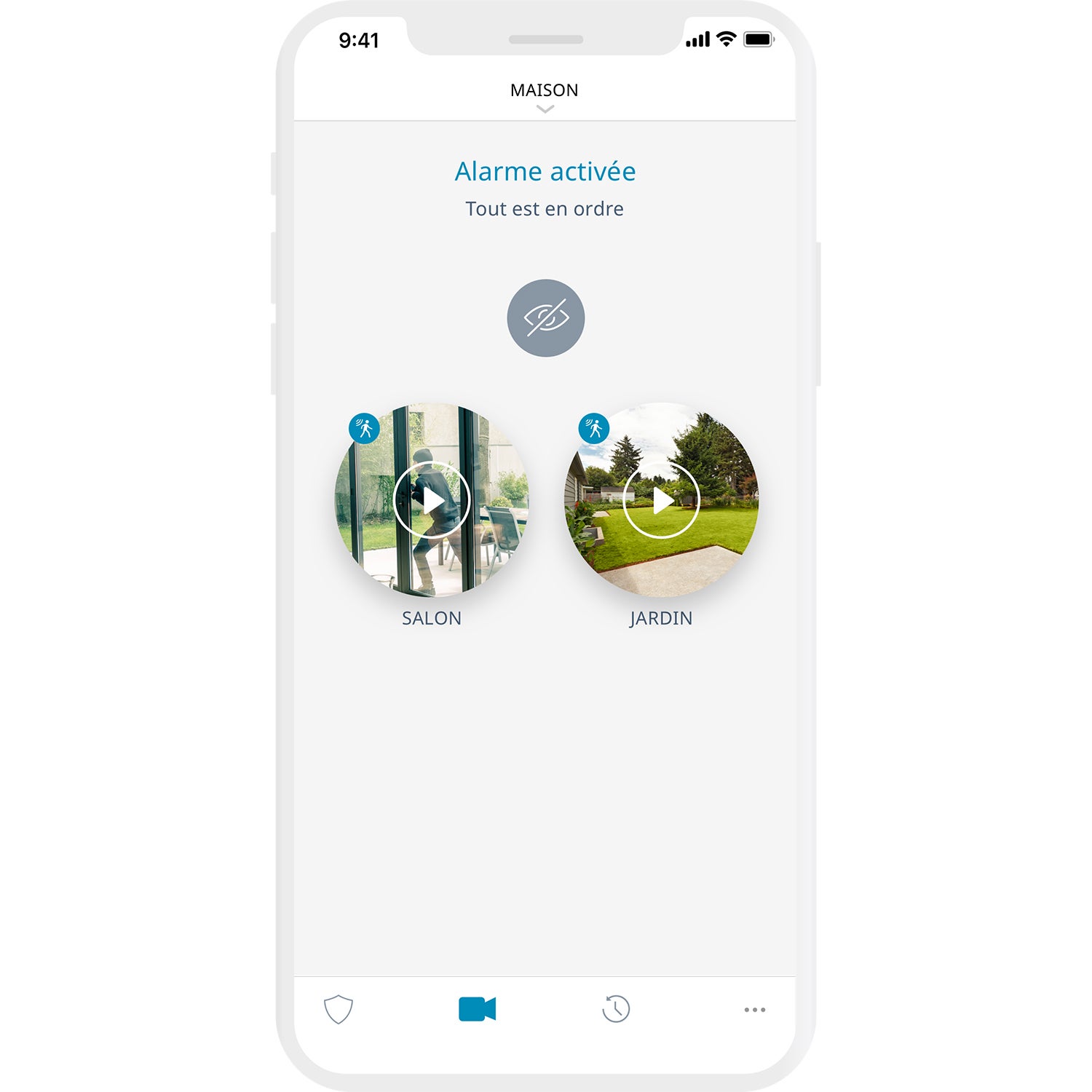 Caméra de surveillance extérieure filaire SOMFY Protect gris - 3