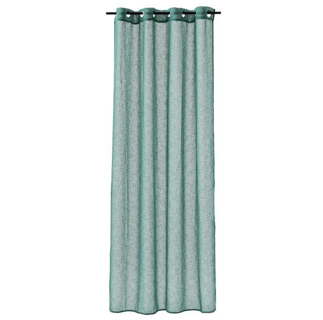 Voilage tamisant, Giani, bleu H.240 x l.140 cm INSPIRE