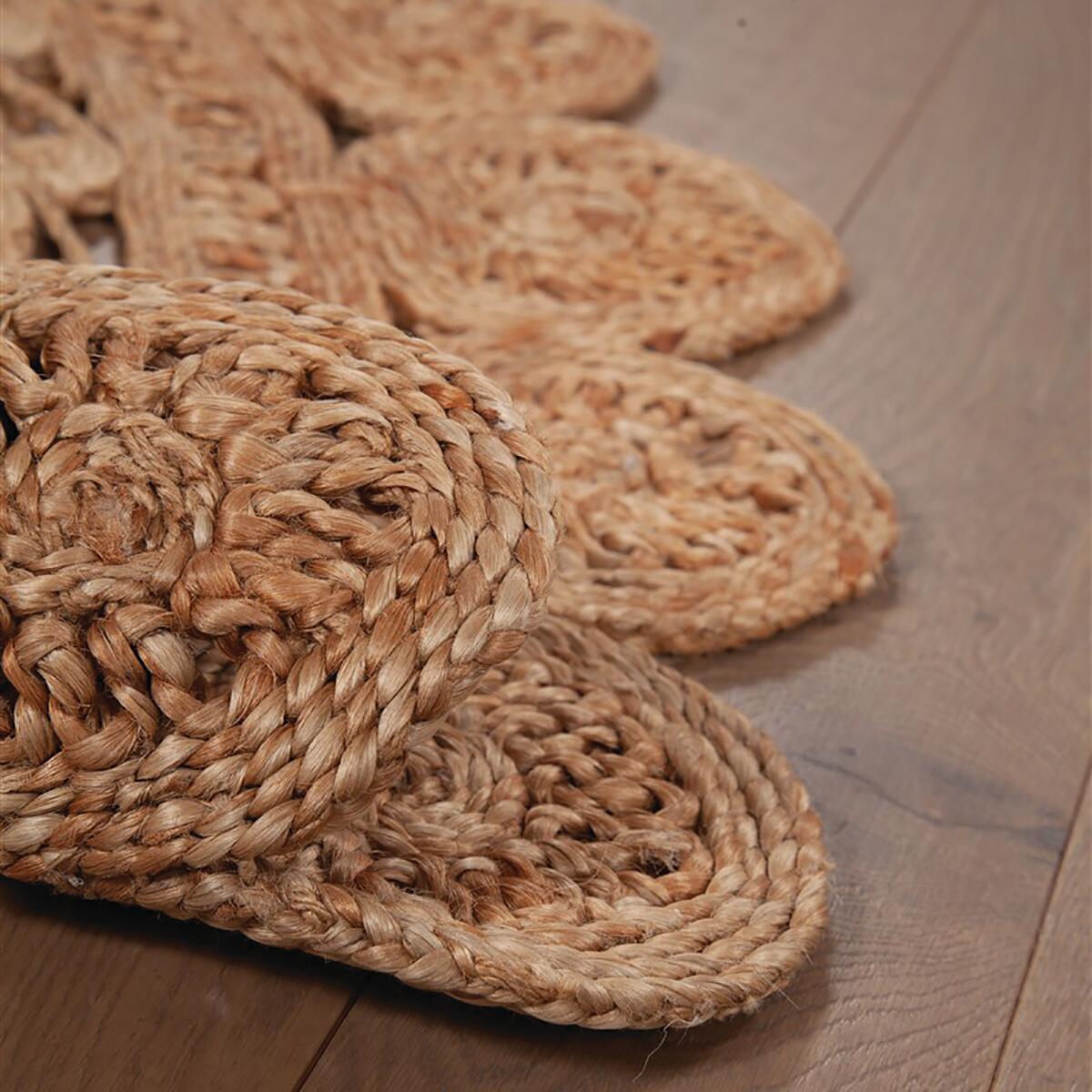 Tappeto Gaia in juta, L 120 x L 120 cm, beige - 11