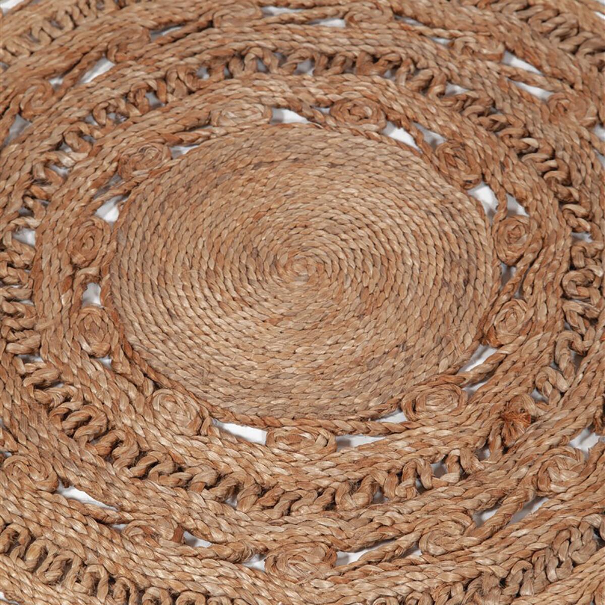 Tappeto Gaia in juta, L 120 x L 120 cm, beige - 9