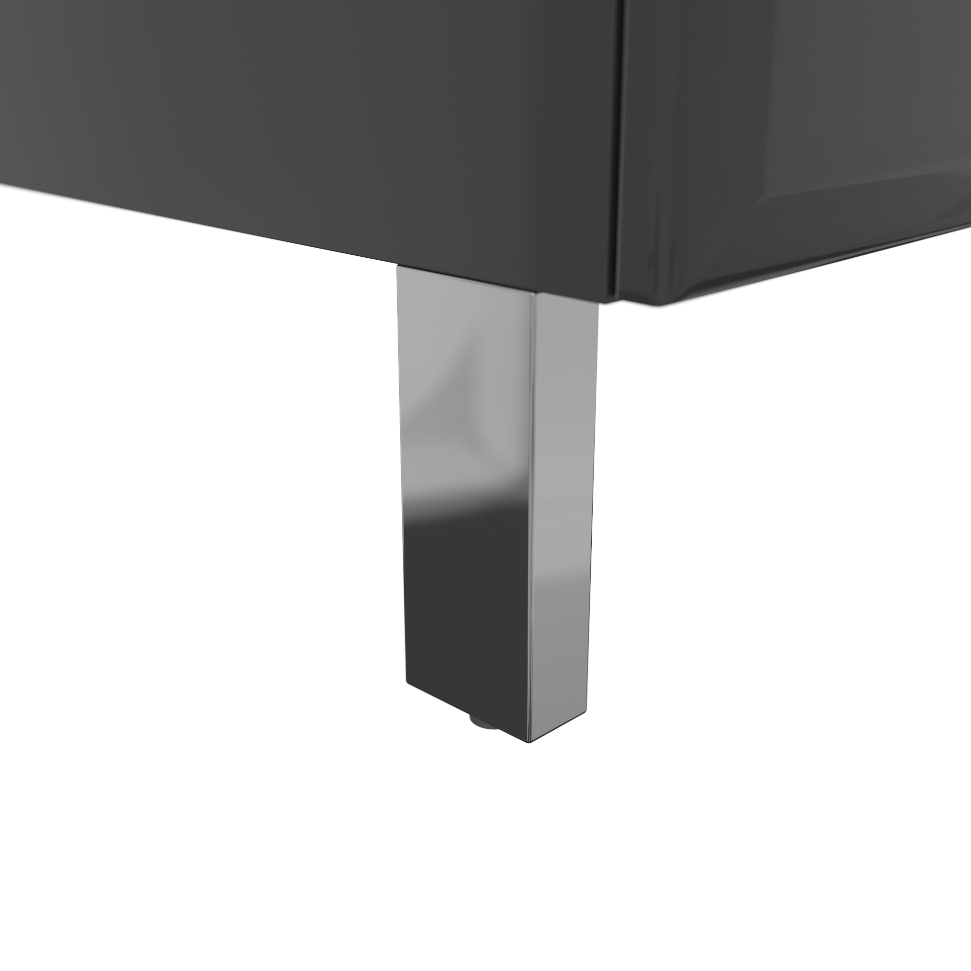 Meuble simple vasque l.99.9 x H.84 x P.45.2 cm, gris, Opale - 5