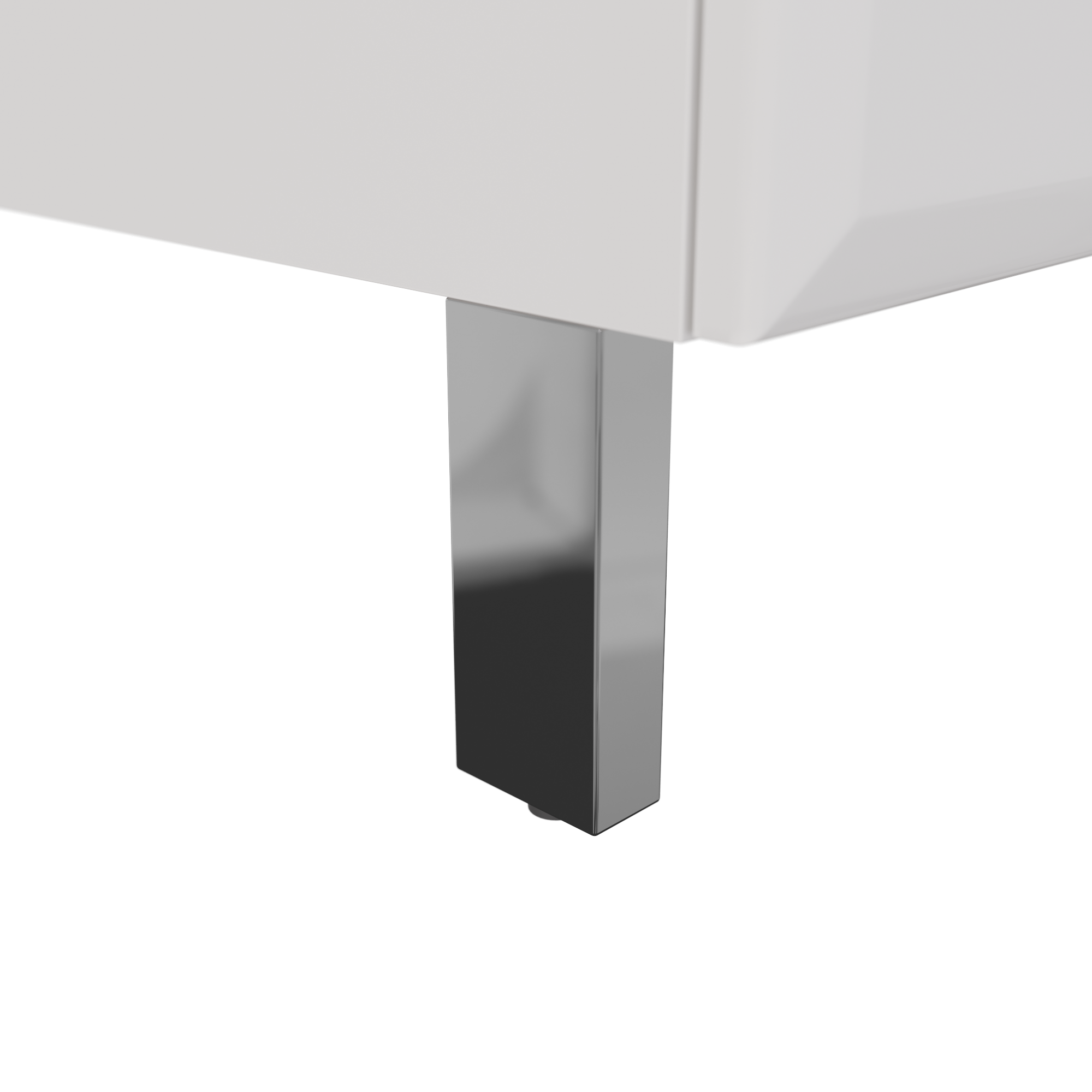 Meuble simple vasque l.99.9 x H.84 x P.45.2 cm, blanc, Opale - 10