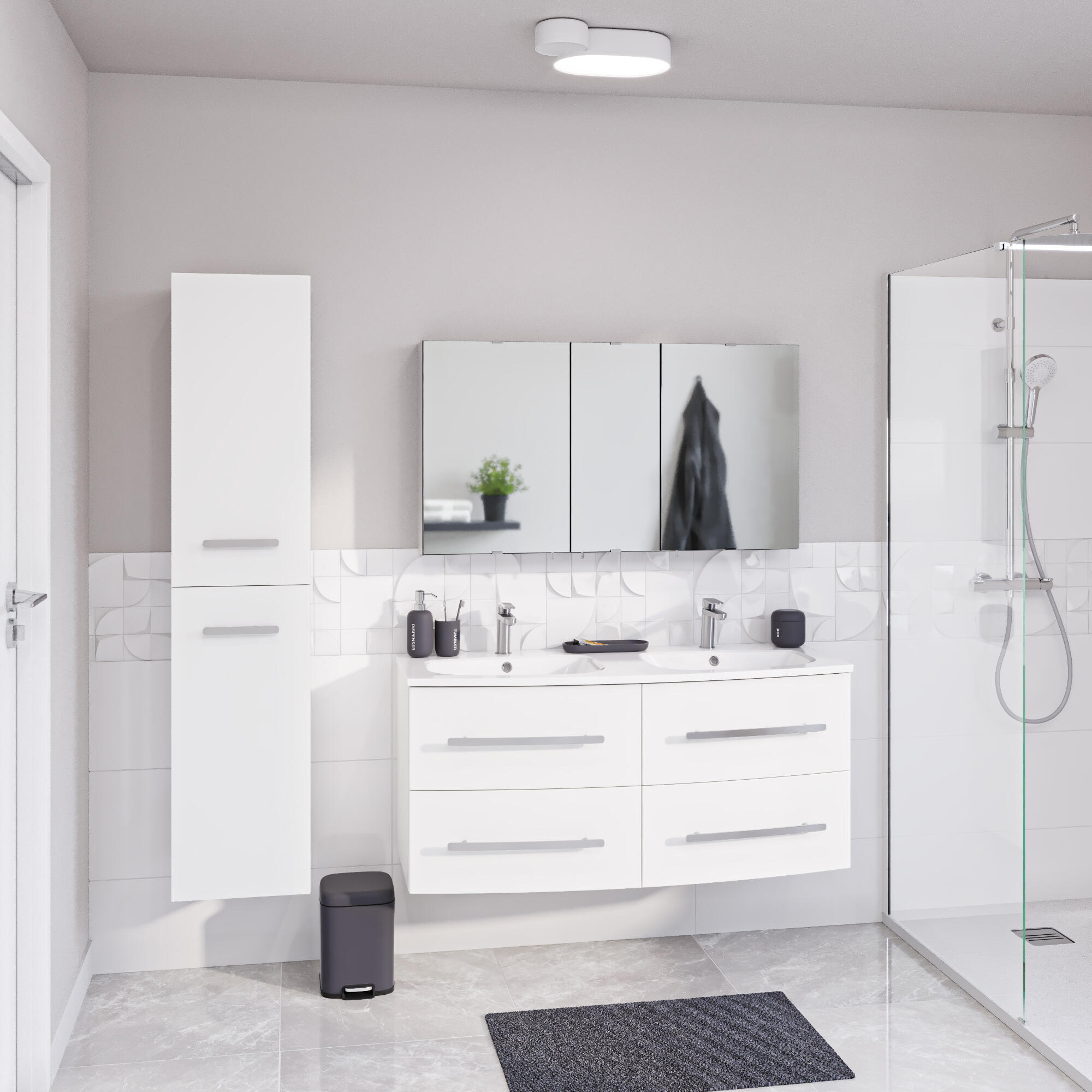 Bateria umywalkowa chrom Icone Sensea - 6