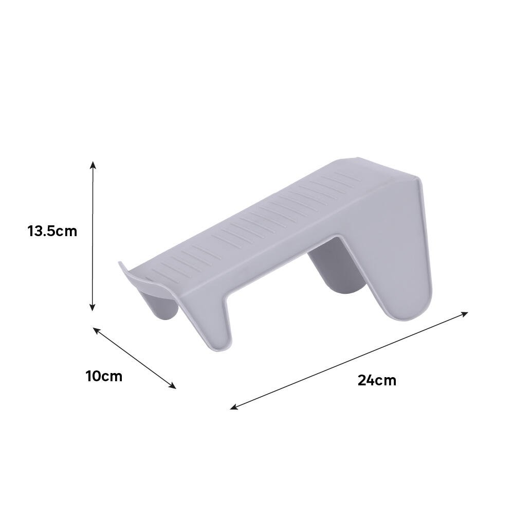 Organizador de ranuras para zapatos extraíble Emuca para 1 par de 10x13.5x24 cm - 2