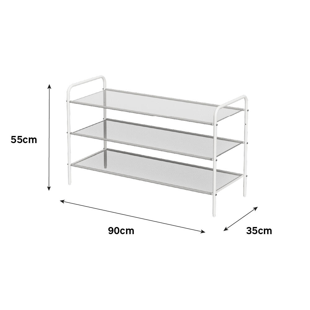 Sapateira empilhável branco 12 pares 65x90x35 cm Studio - 7