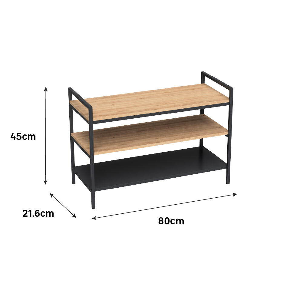 Range-chaussures à poser, SPACEO Frame 10 paires maximum H.55 x l.80 cm - 3