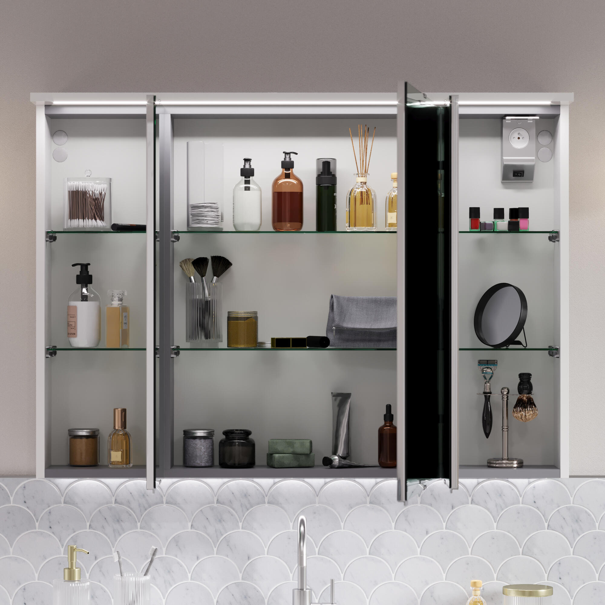 Armoire de toilette opale largeur 100 - 1