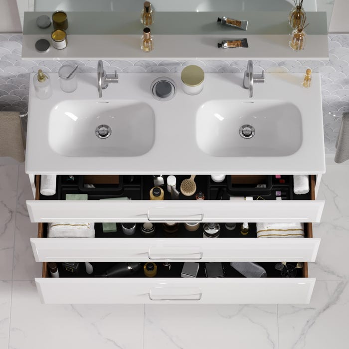 meuble de salle de bain opale haut de gamme sensea largeur 120