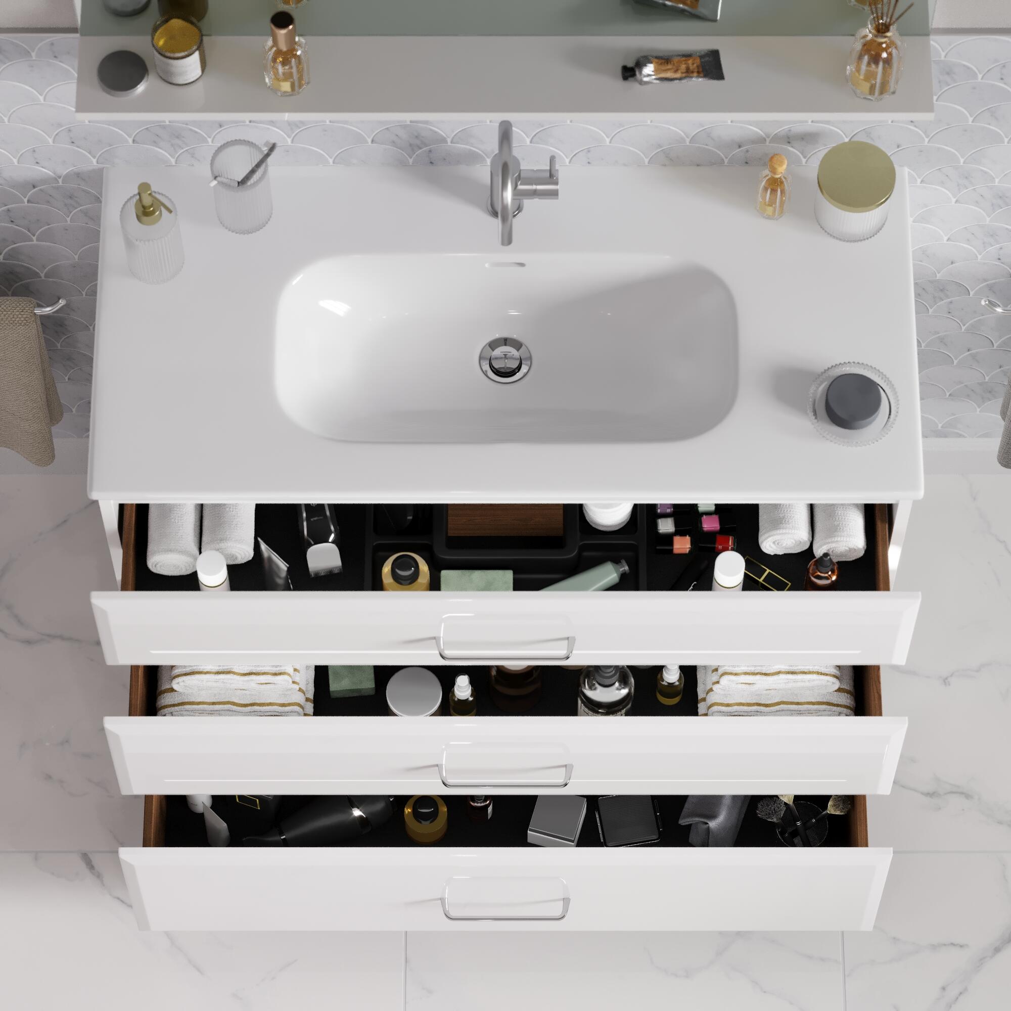 meuble de salle de bain haut de gamme opale sensea largeur 100 - 0