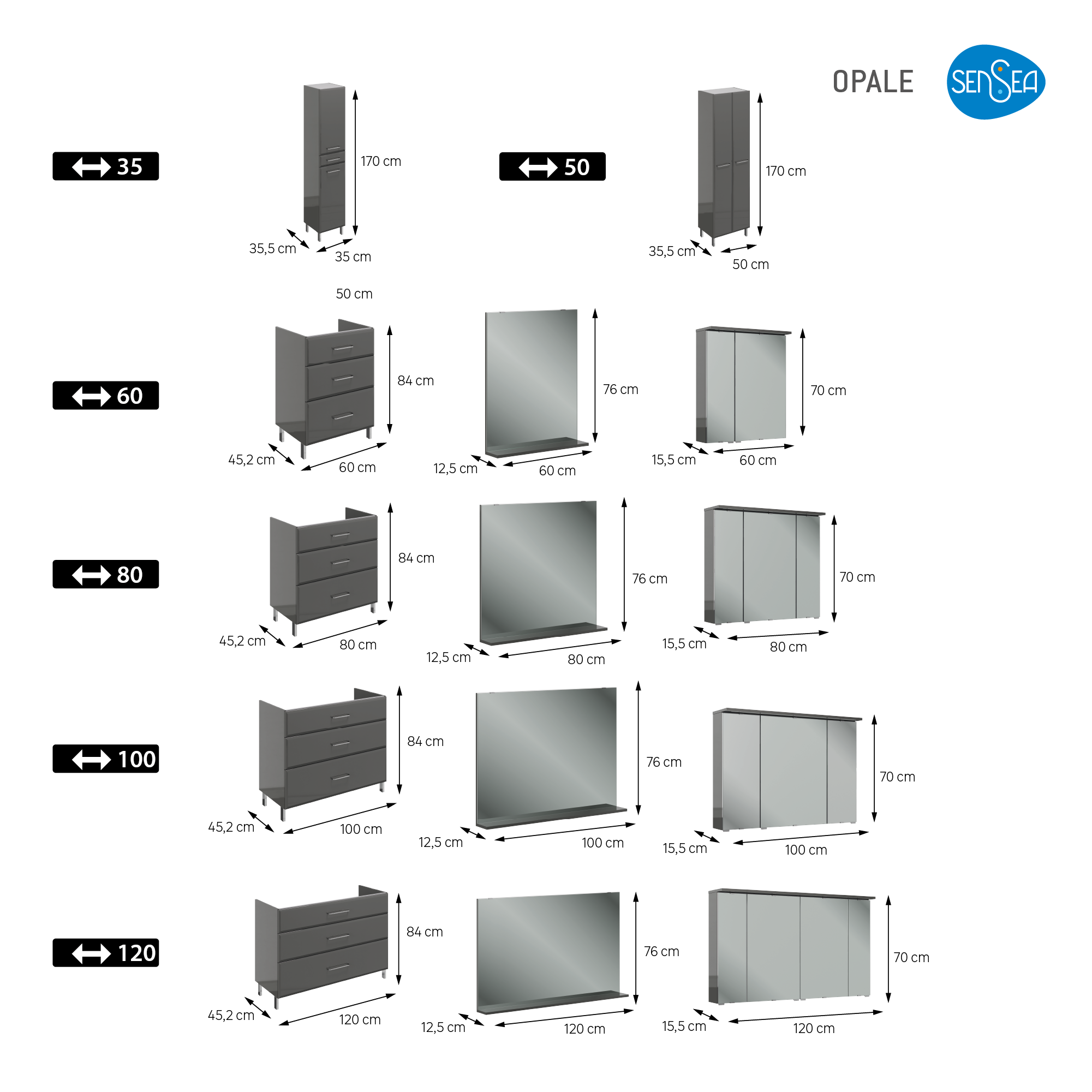 Gamme de meuble opale largeur sensea - 3