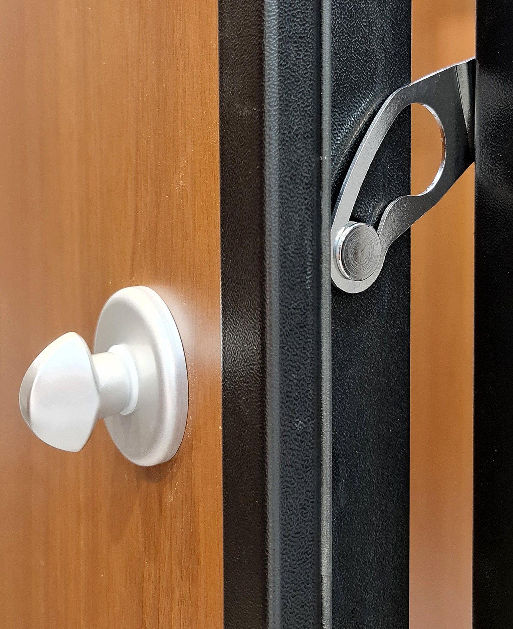 Porta blindata MASTER Tough L 80 x H 210 cm noce apertura destra - 5