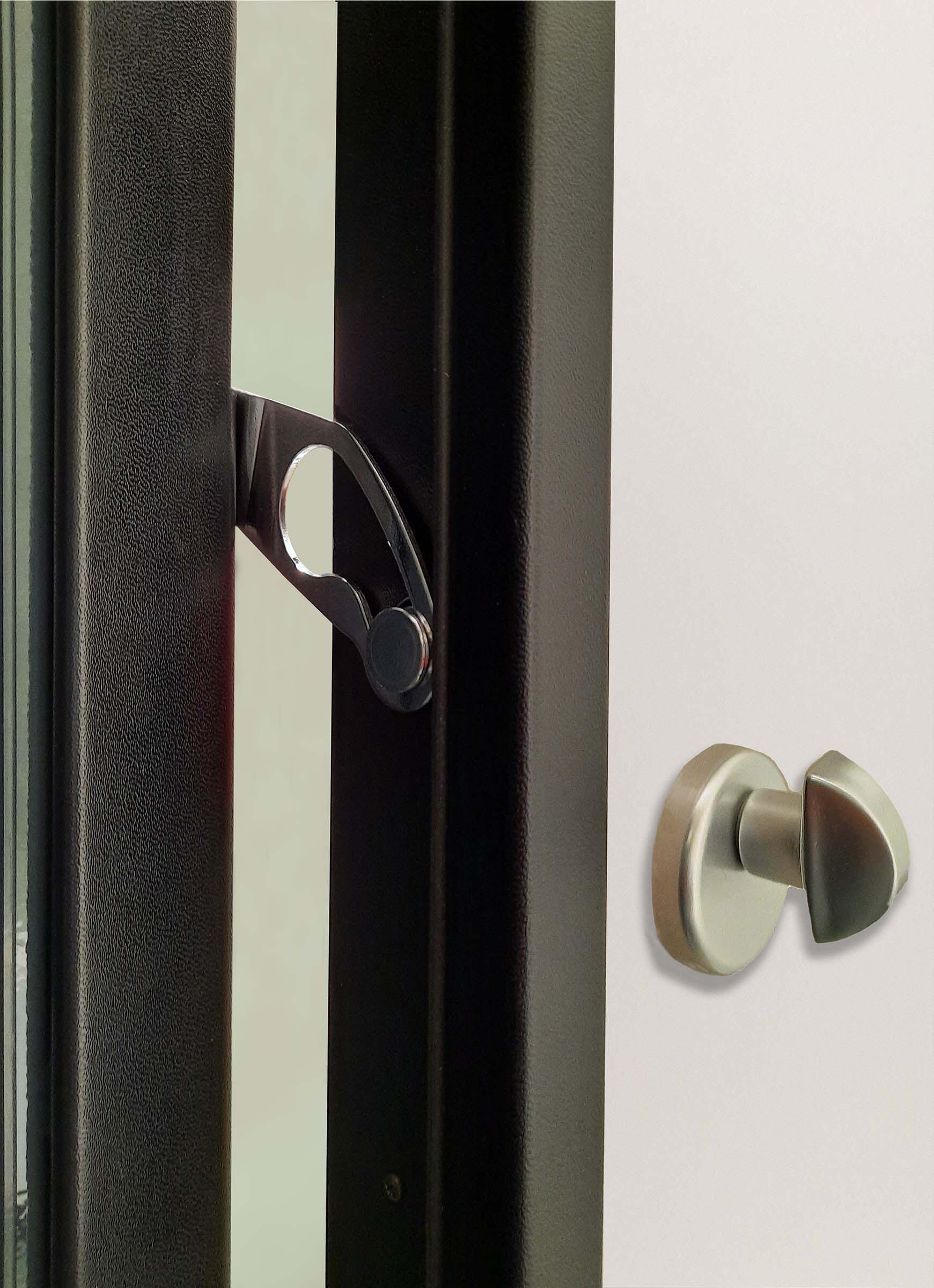 Porta blindata MASTER Hi-Secur L 80 x H 210 cm antracite/bianco apertura destra - 6