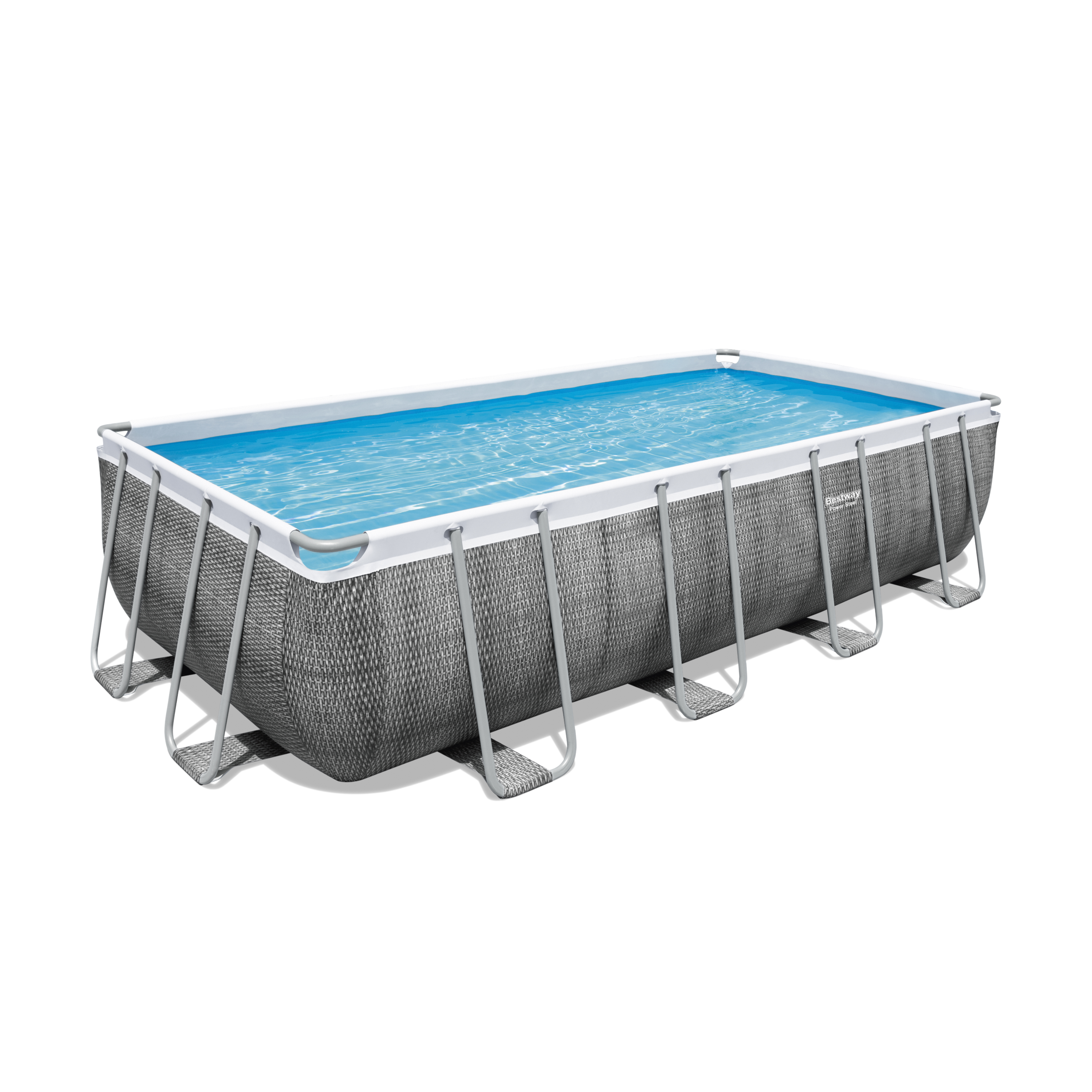Piscina fuori terra tubolare BESTWAY Power Steel grigio 549 x 274 x 122 cm - 7