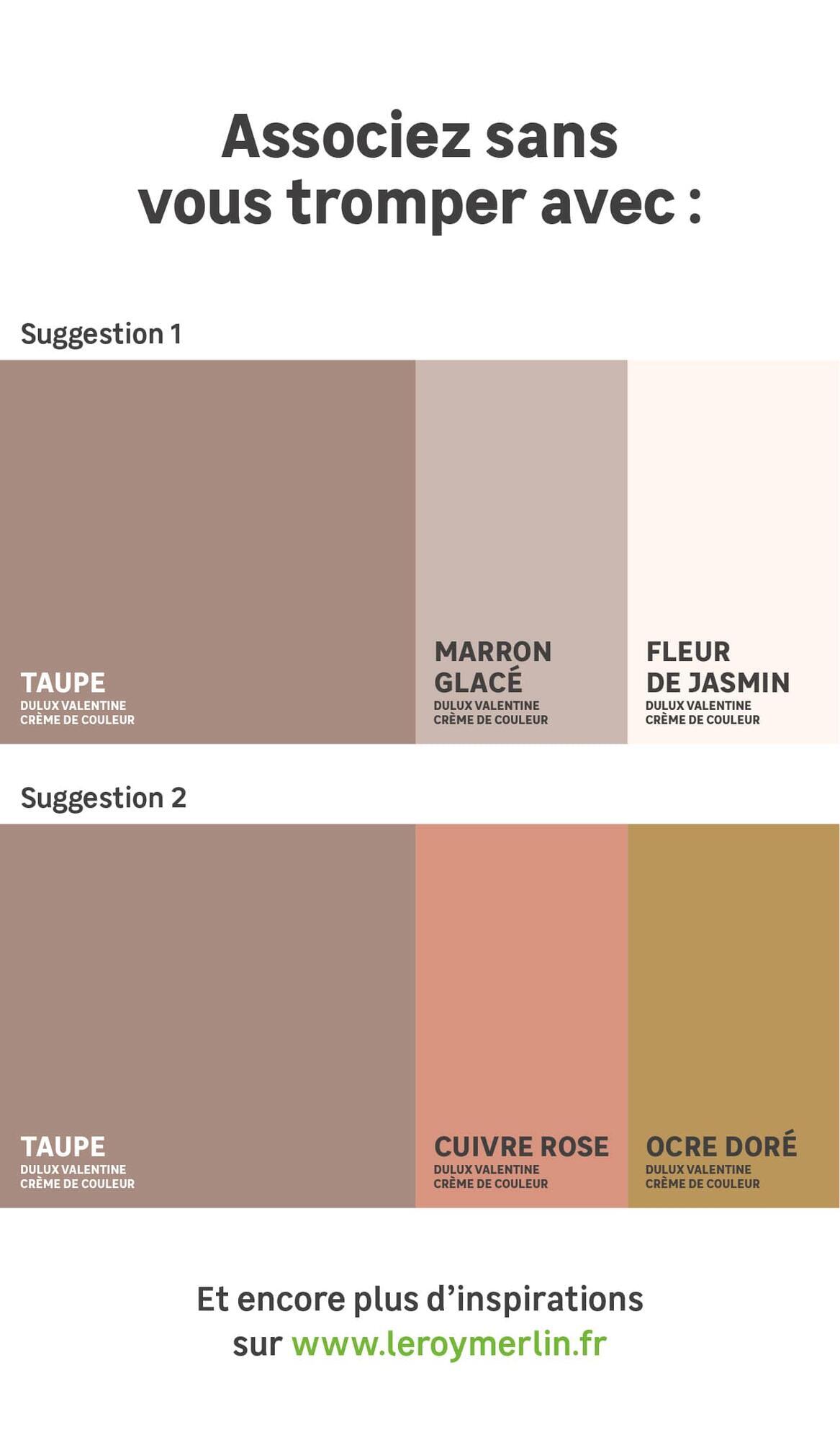 Associer la couleur taupe dans sa décoration d'intérieur, avec quoi associer un mur couleur taupe, peinture intérieur tendance décoration, couleur taupe - 3