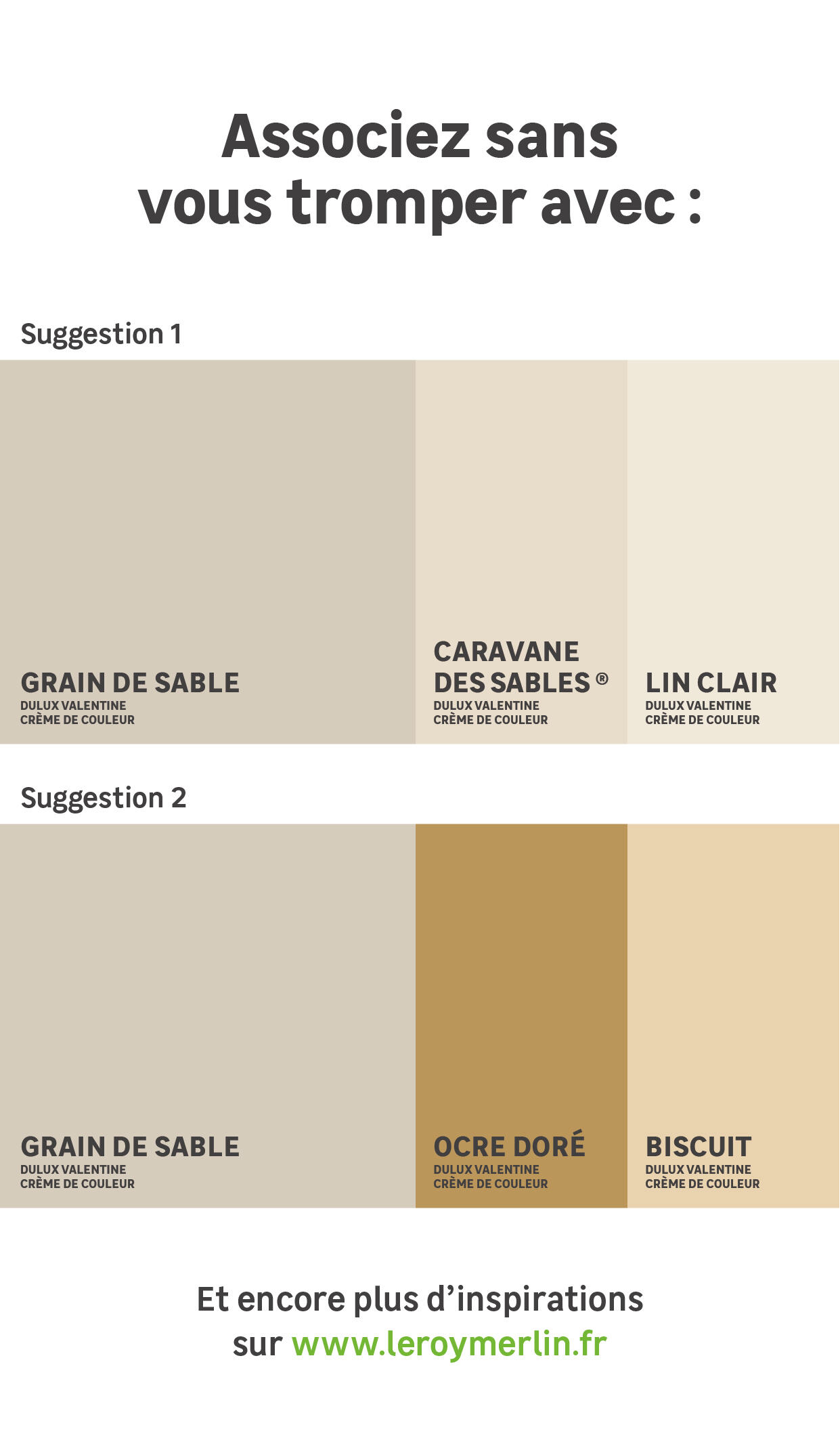 Testeur peinture mur grain de sable satin DULUX VALENTINE Crème de couleur 0.03L - 5