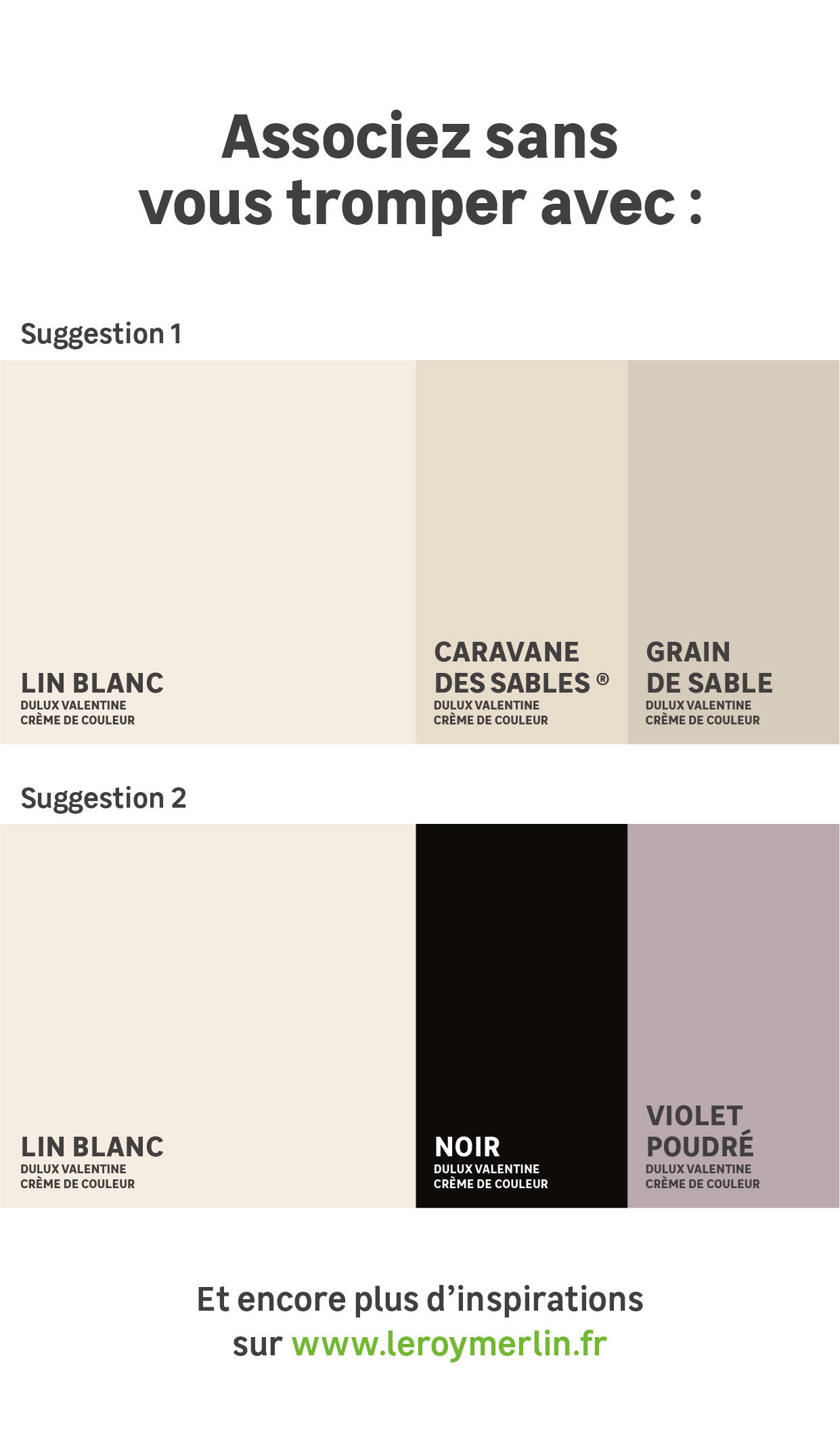 Testeur peinture mur, boiserie lin blanc mat DULUX VALENTINE Crème de couleur 0. - 5