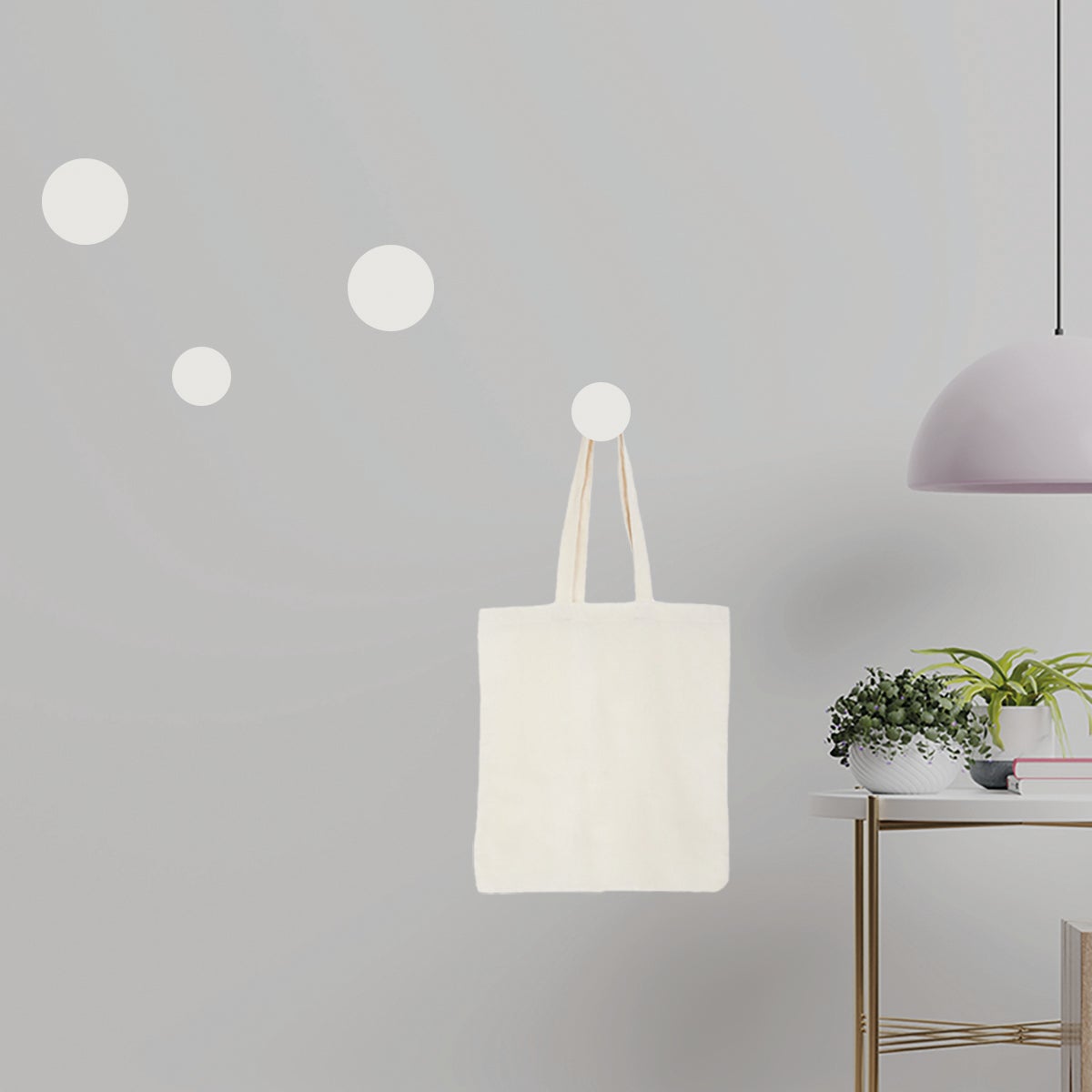 Gancio appendiabiti da avvitare  CA GP5 in plastica bianco opaco L 5 x H 5 cm - 2